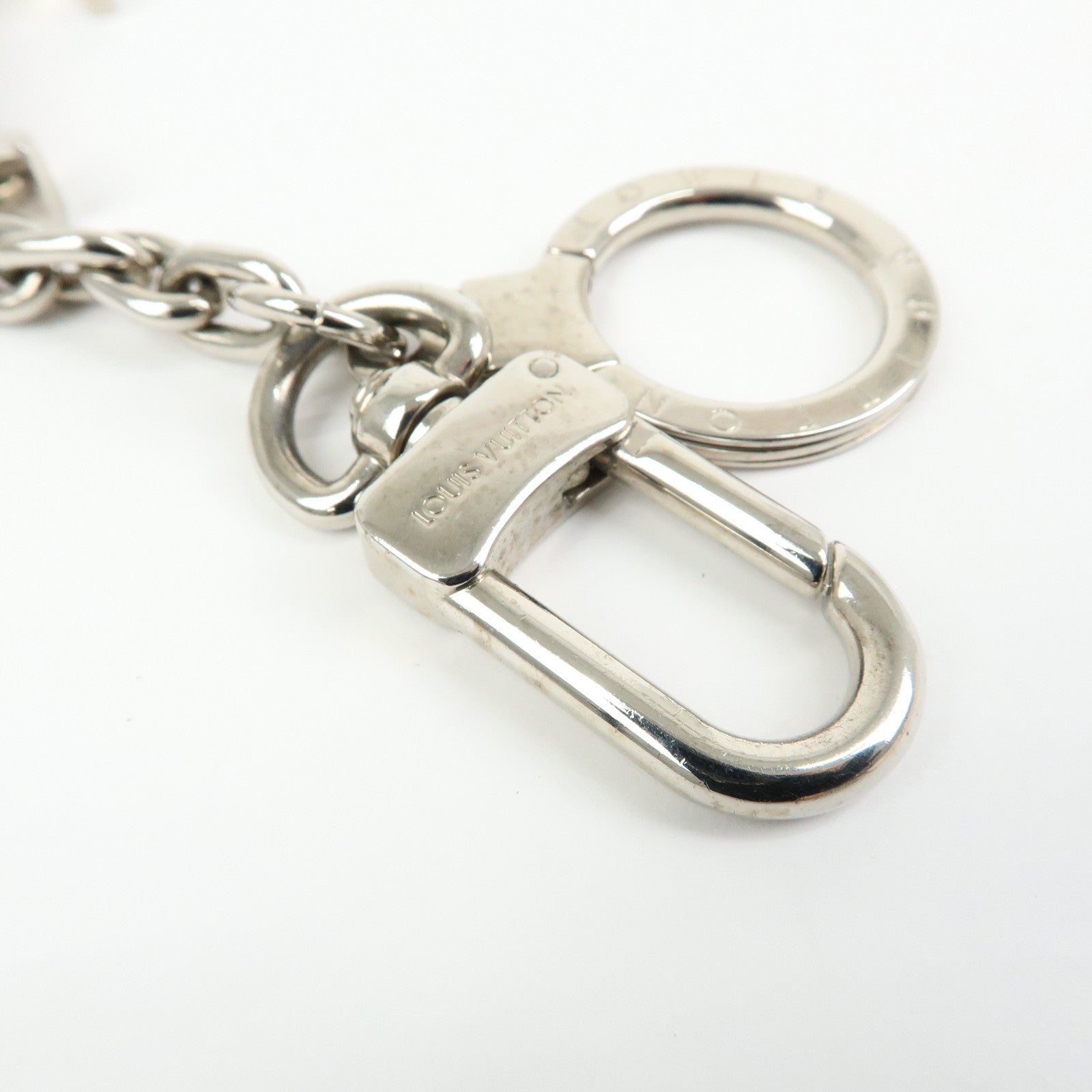 Louis Vuitton Porte Cles Initiales LV Bag Charm Silver M65071