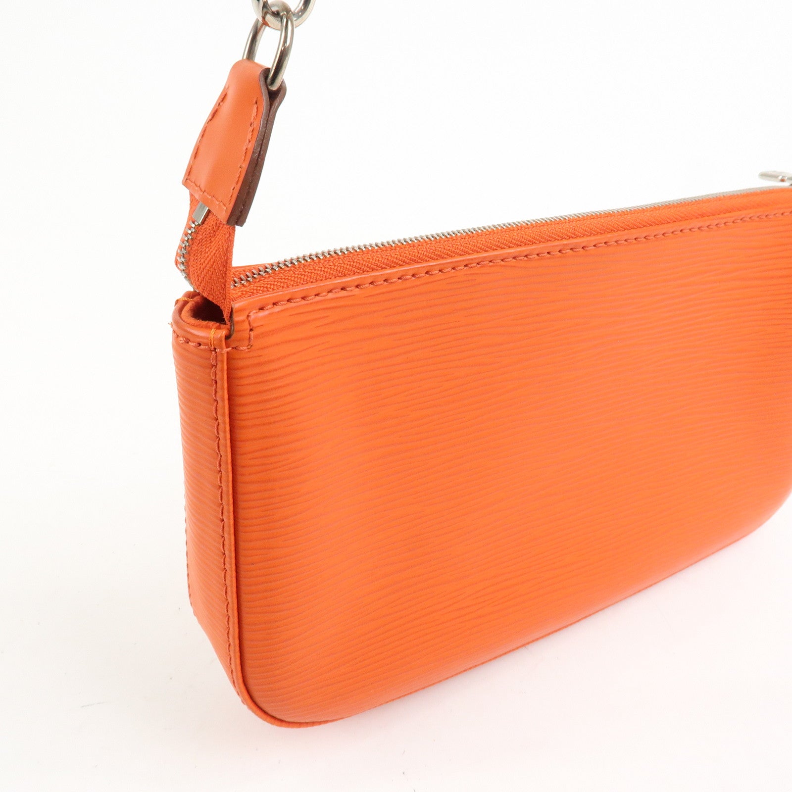 Louis Vuitton Epi Pochette Accessoires Pouch New Style Piment Orange M40778