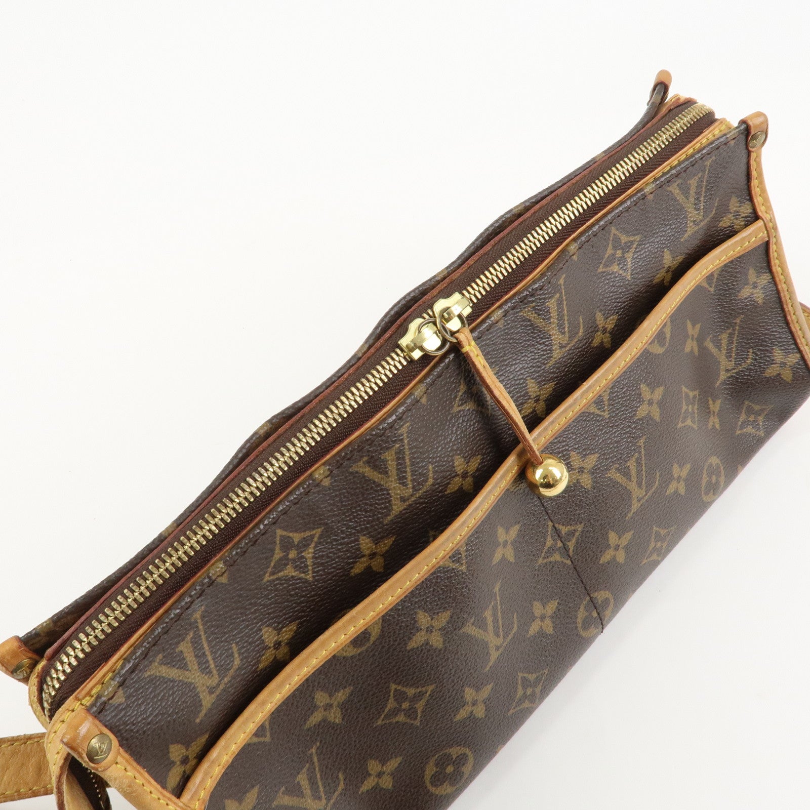 Louis Vuitton Monogram Popincourt Long Shoulder Bag Brown M40008 Used
