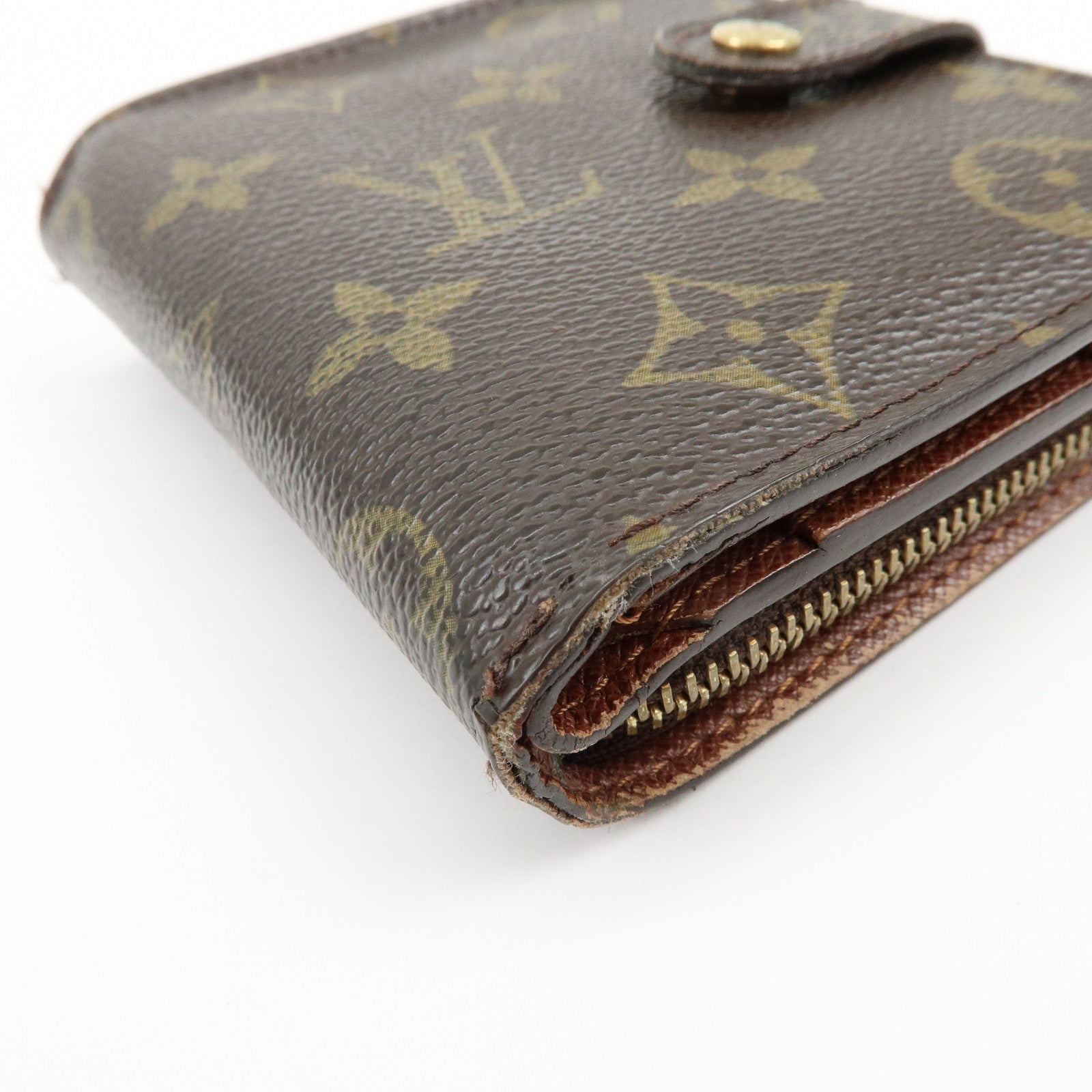 Louis Vuitton Monogram Set of 2 Bi-fold Wallets Brown M61667 M61660