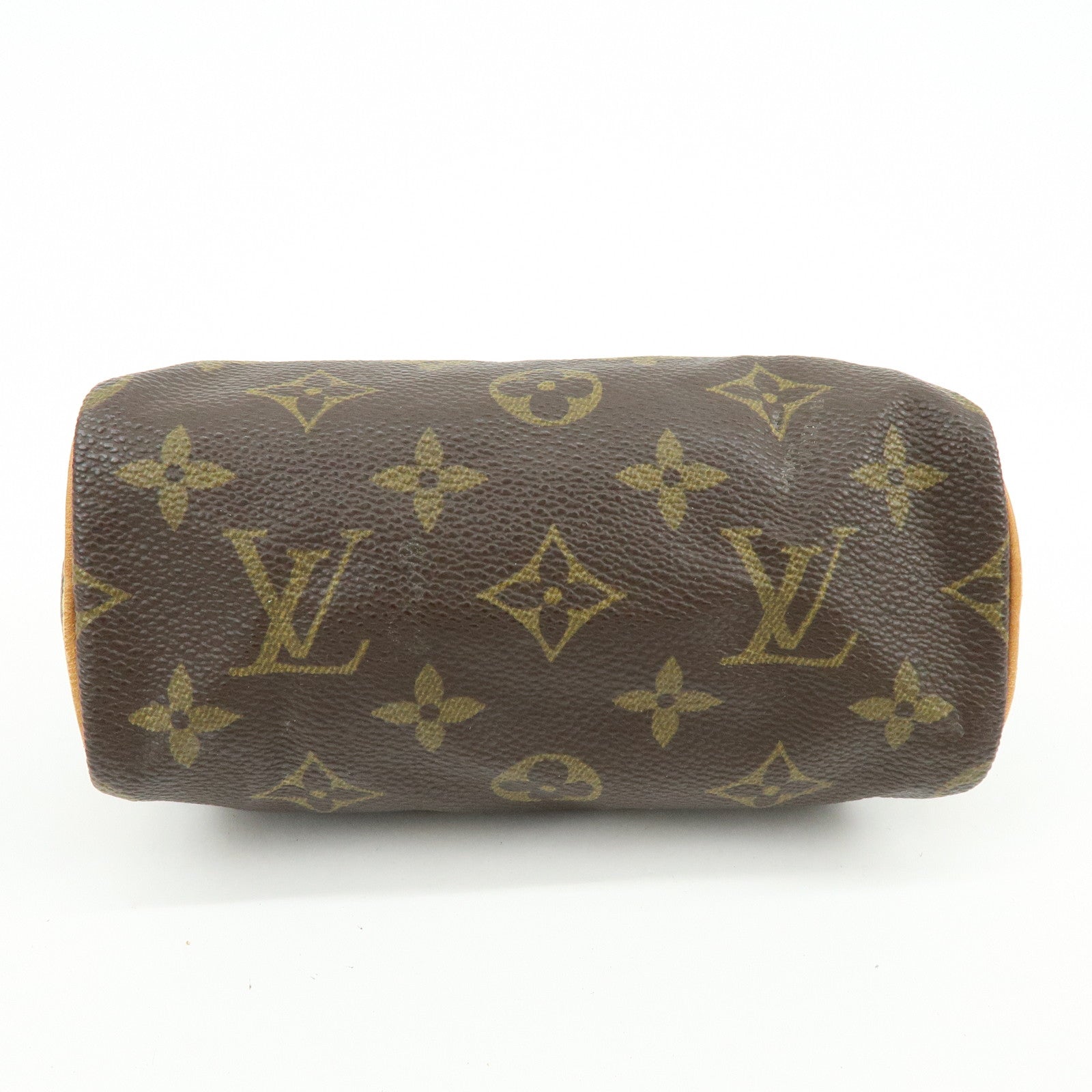 Louis Vuitton Monogram Mini Speedy Hand Bag Brown M41534