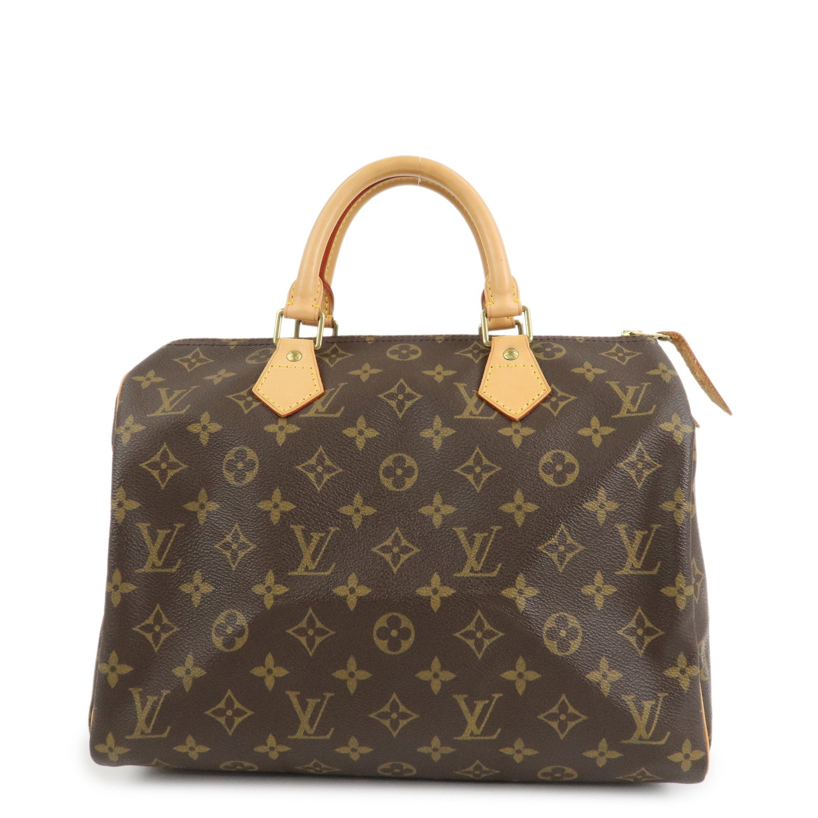 Louis Vuitton Monogram Canvas Speedy 30 Hand Bag Brown M41526