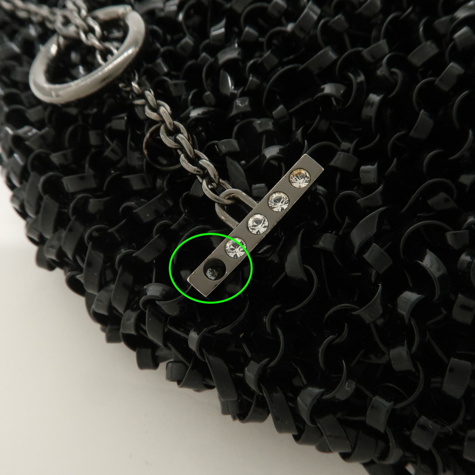 ANTEPRIMA Wire Bag PVC Hand Bag Tote Bag Shoulder Bag Black