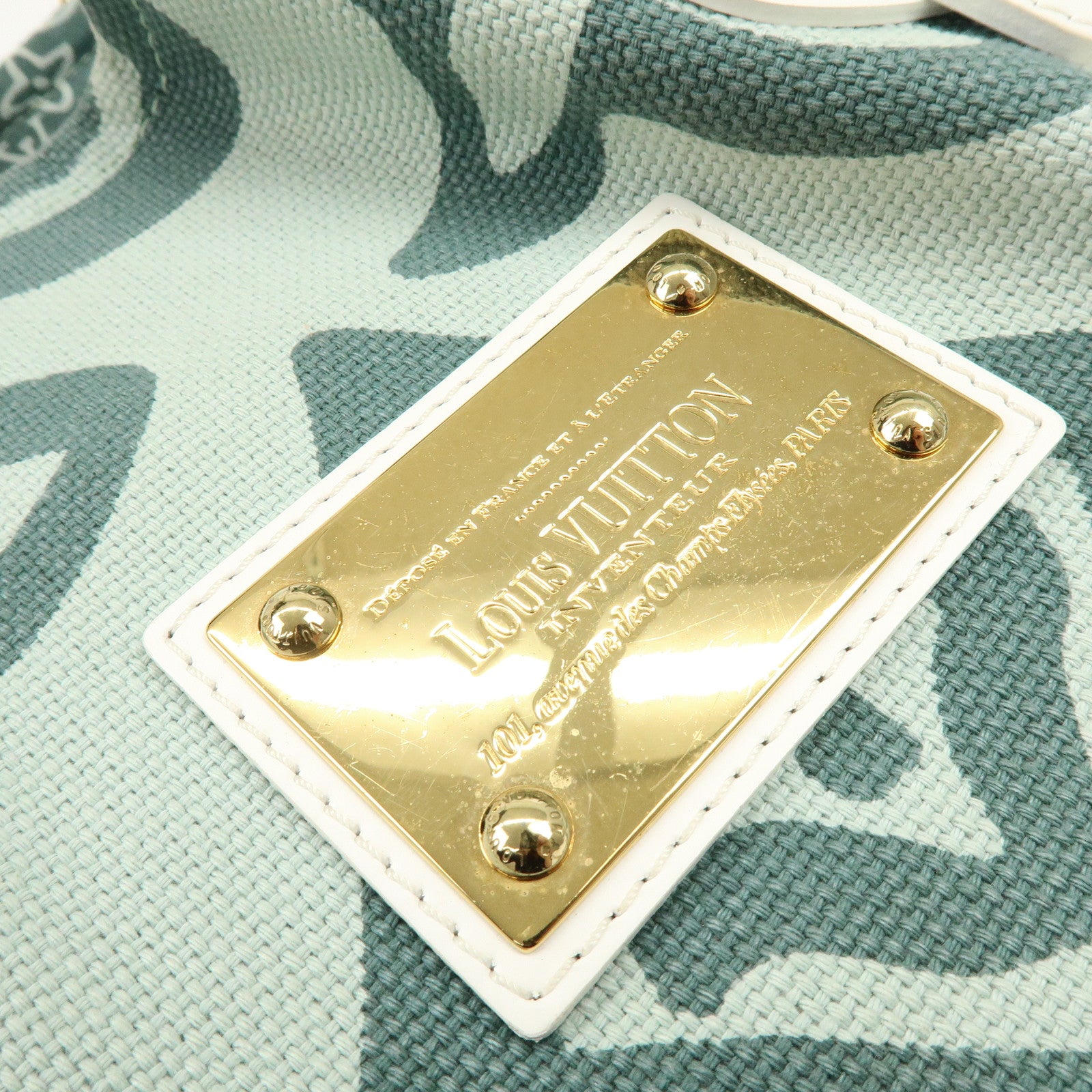 Louis Vuitton Cruise Line Tahitienne PM Canvas Tote Bag Mint M95678