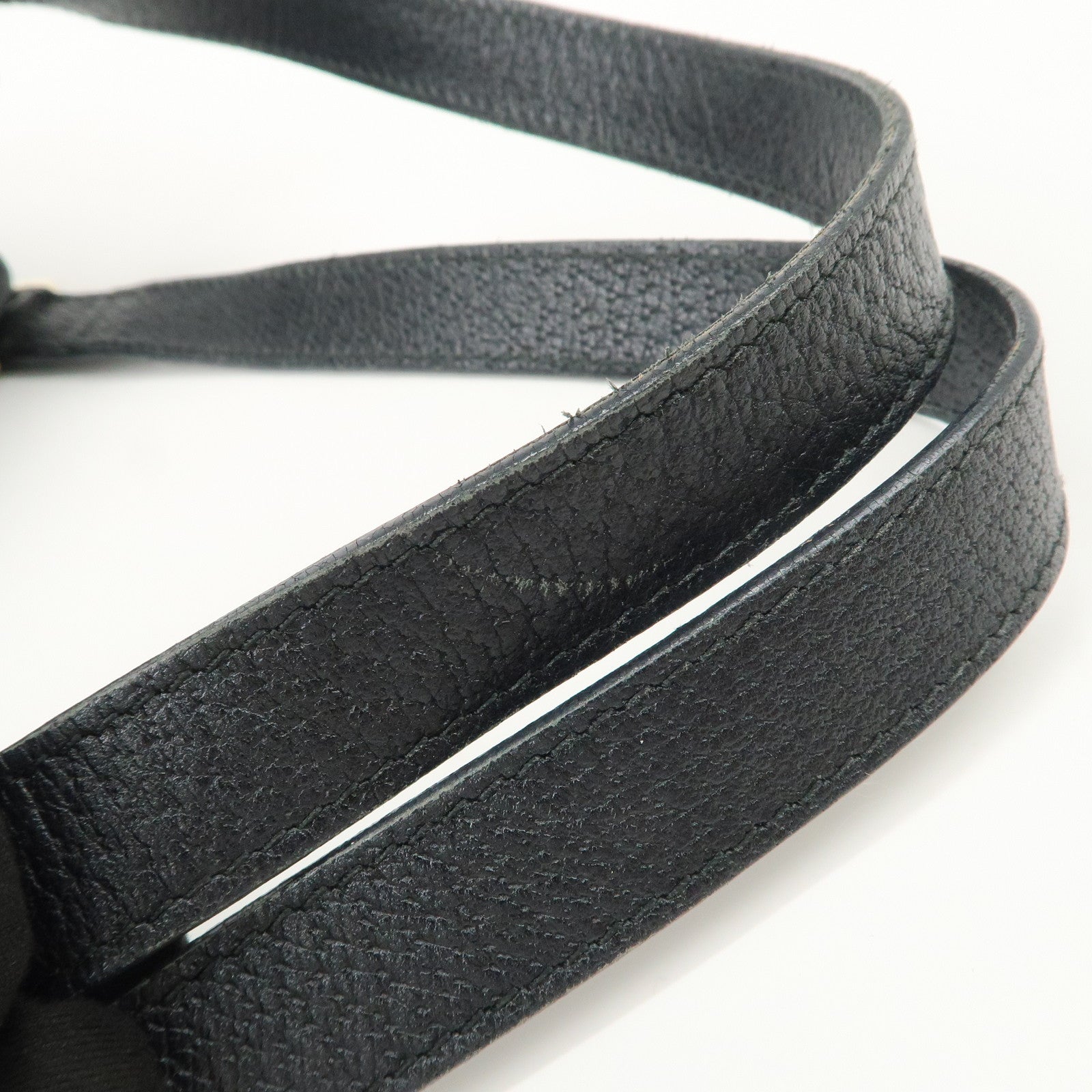 GUCCI Abbey Leather Tote Bag Hand Bag Black 130736