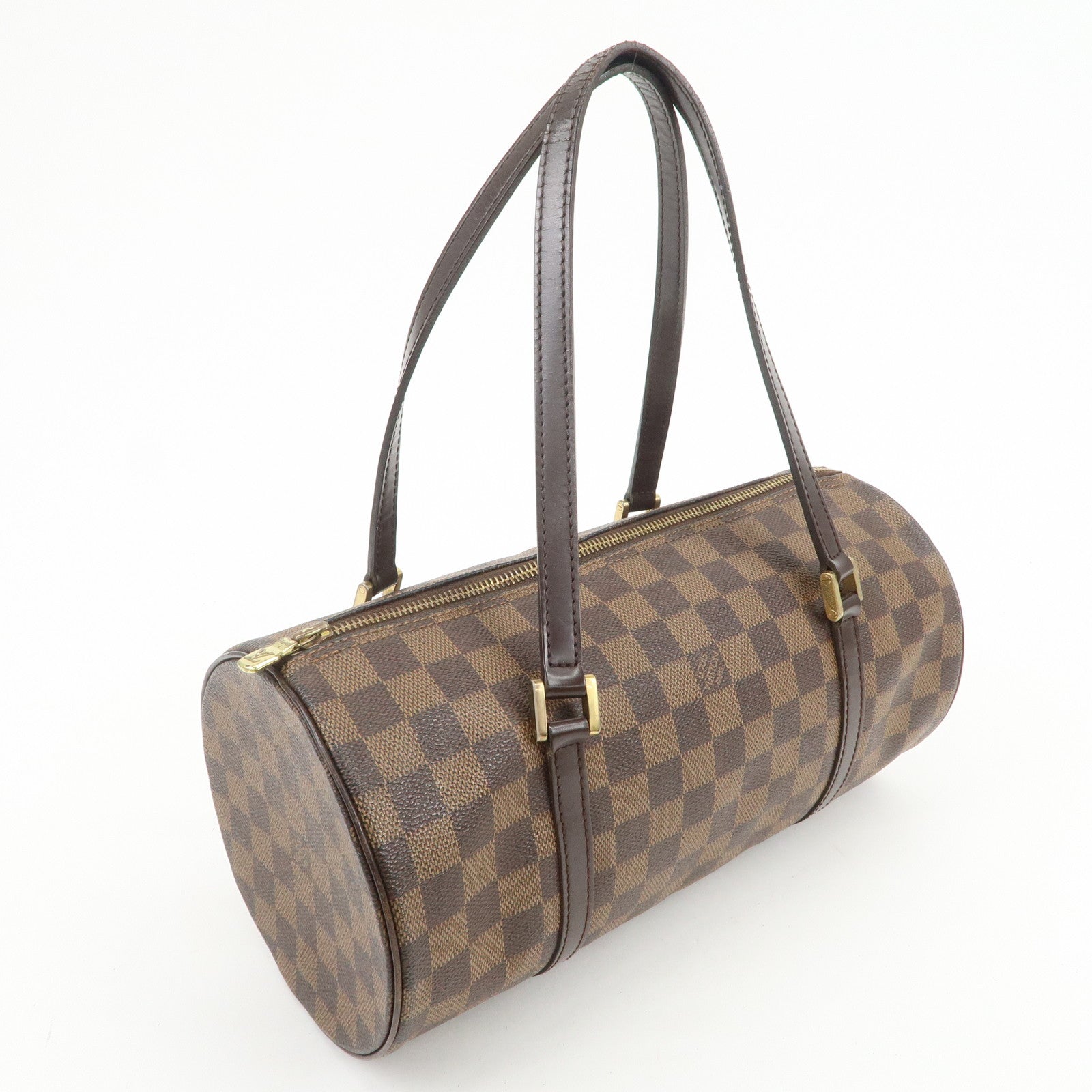 Louis Vuitton Damier Ebene Papillon 30 Hand Bag Brown N51303