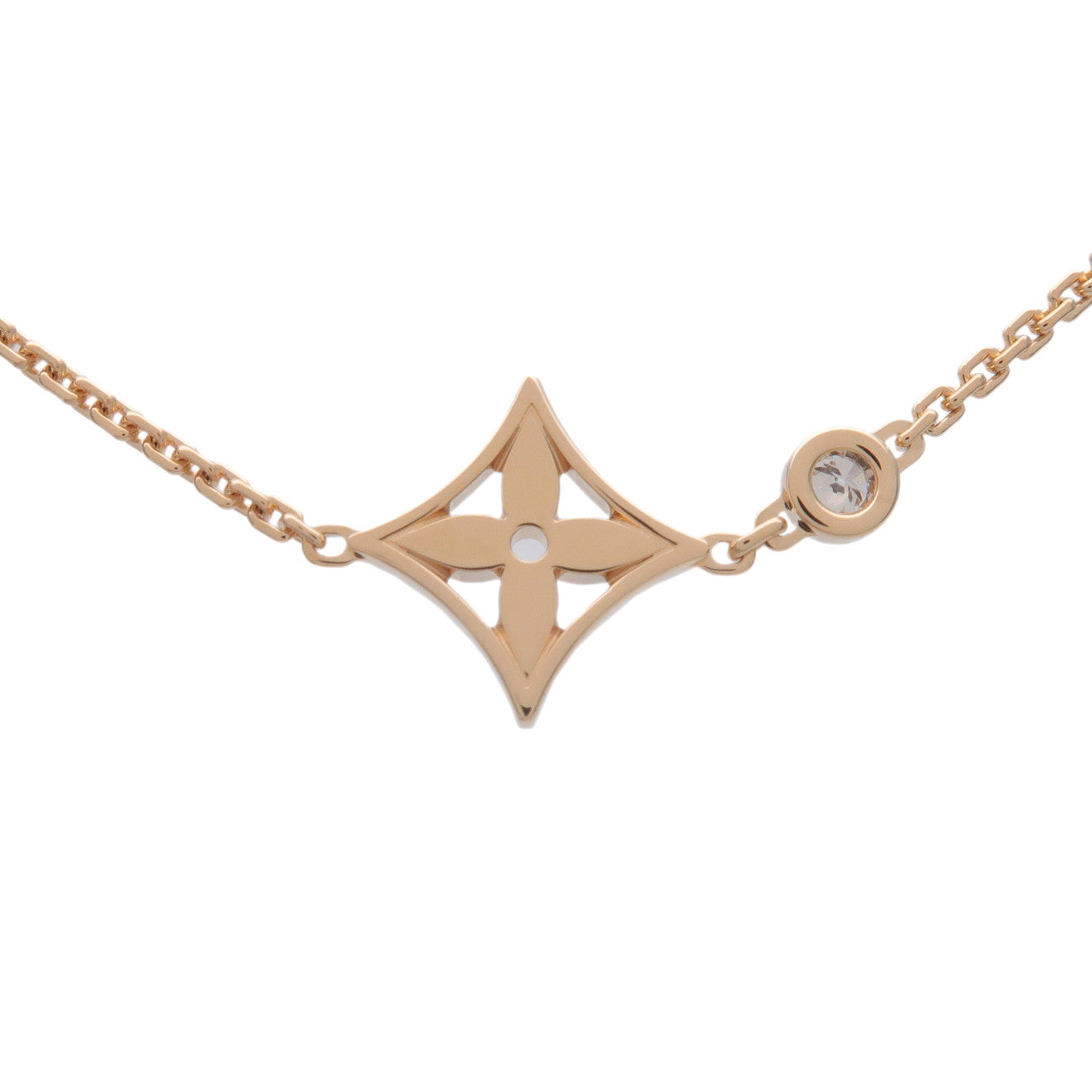 Louis Vuitton Pandantiff Idylle 1P Diamond Necklace K18YG Q93280