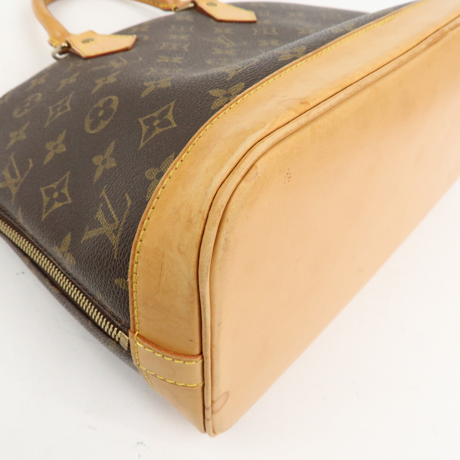 Louis Vuitton Monogram Canvas Alma Hand Bag Brown M51130