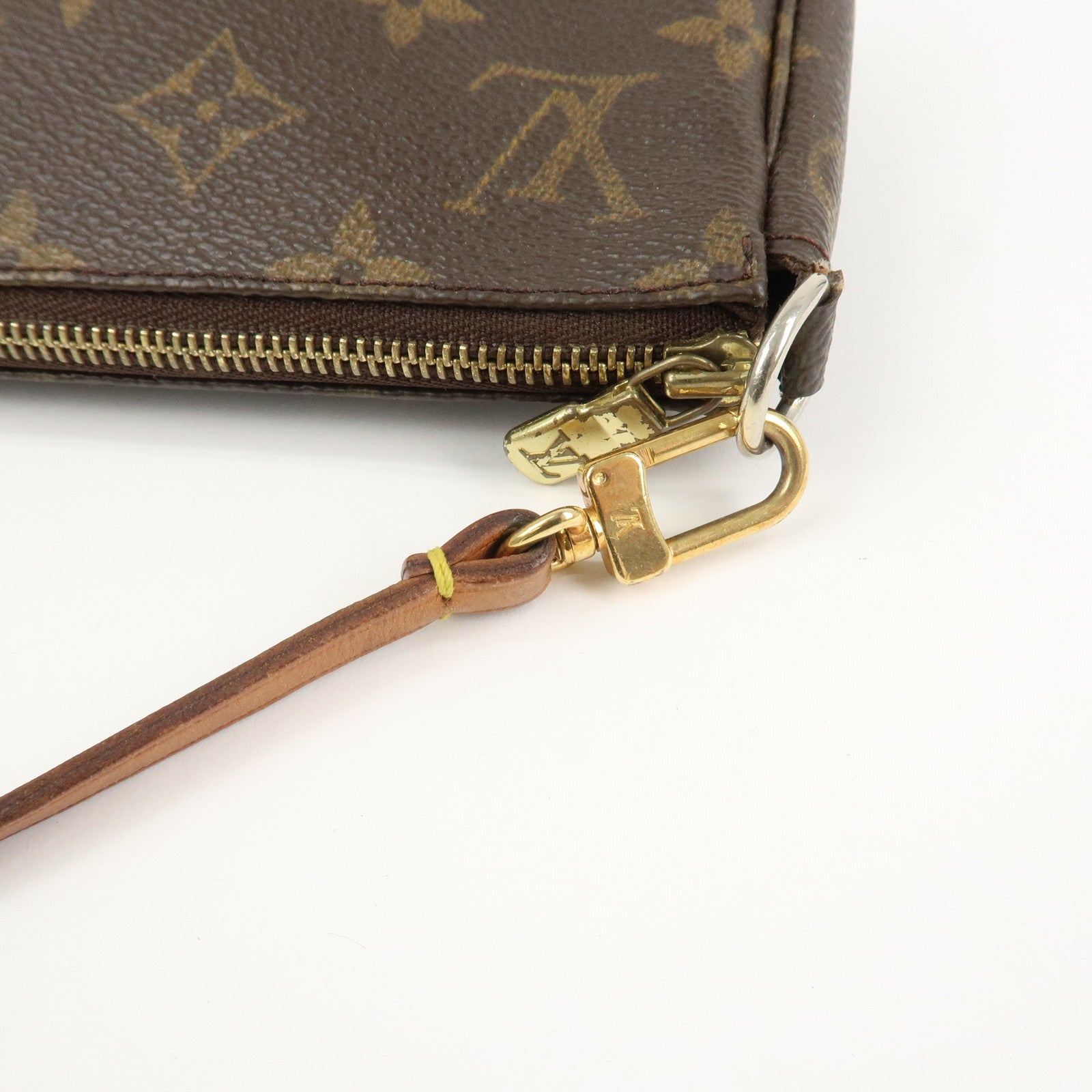 Louis Vuitton Monogram Pochette Accessoires Hand Bag Brown M51980