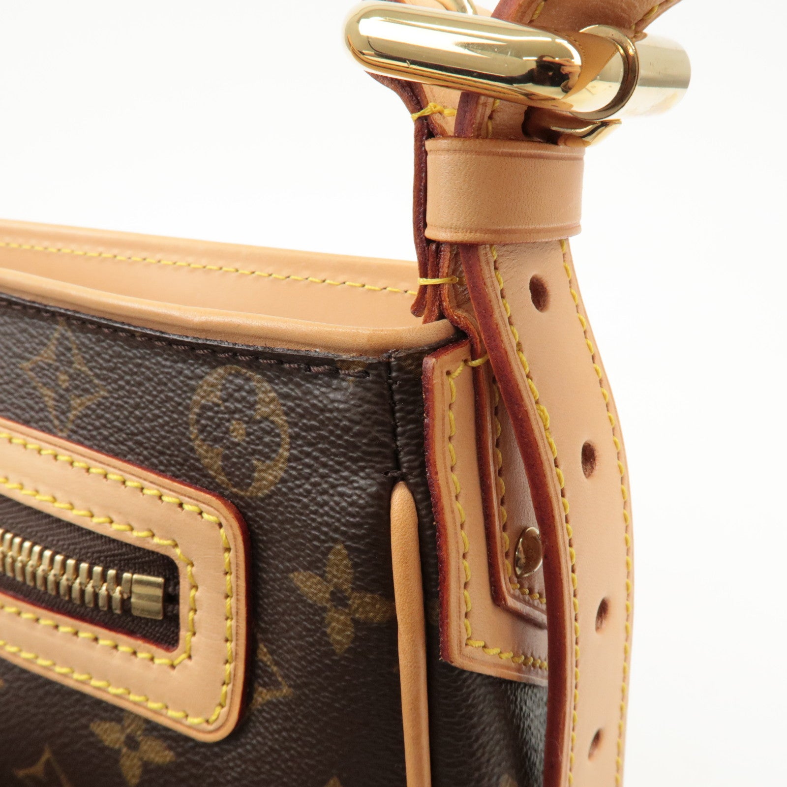 Louis Vuitton Monogram Hudson GM Shoulder Bag Brown M40045 Used