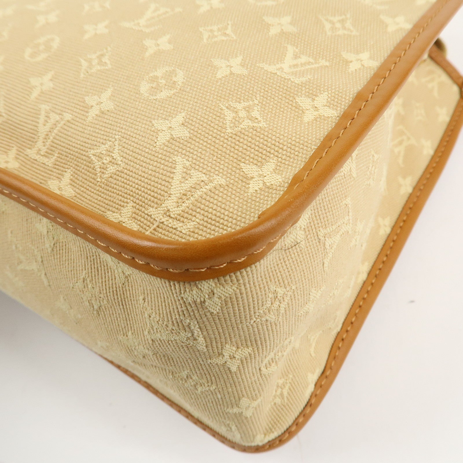 Louis Vuitton Monogram Mini Sac Catherine Hand Bag Beige M92328 Used