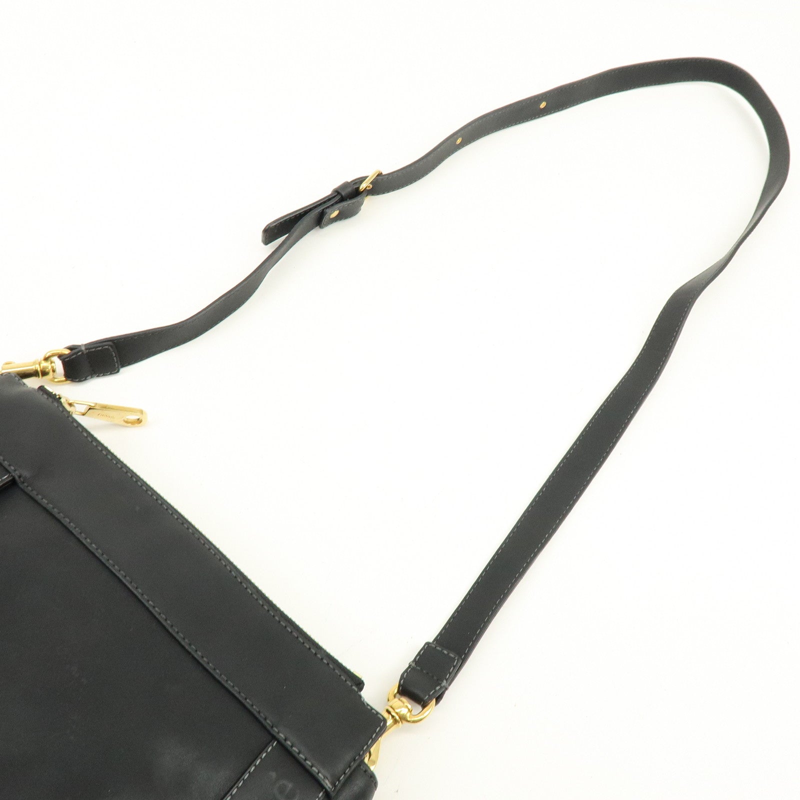 Chloe Eden Leather Tassel Shoulder Bag Crossbody Bag Black