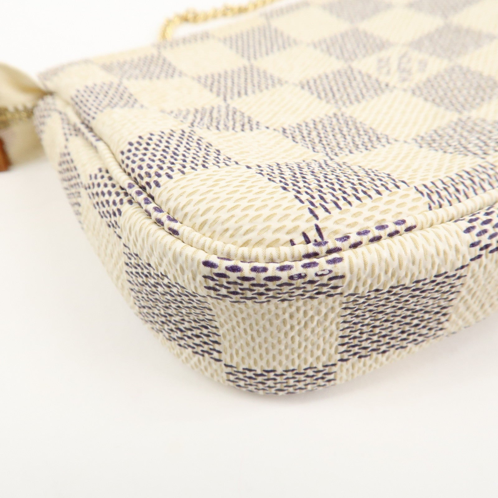 Louis Vuitton Damier Azur Mini Pochette Accessoires Pouch N58010 Used