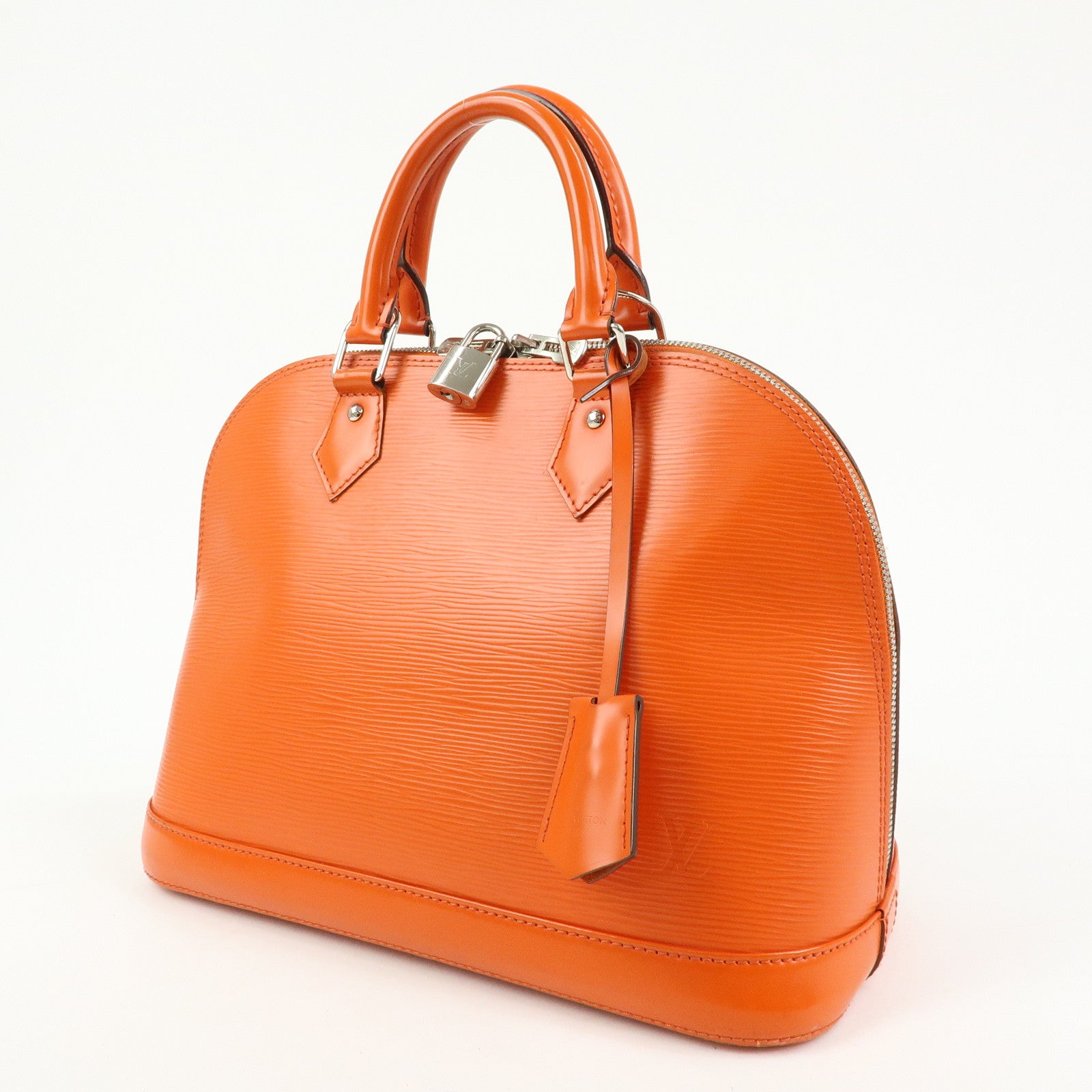 Louis Vuitton Epi Alma PM Hand Bag Pimont Orange M40623