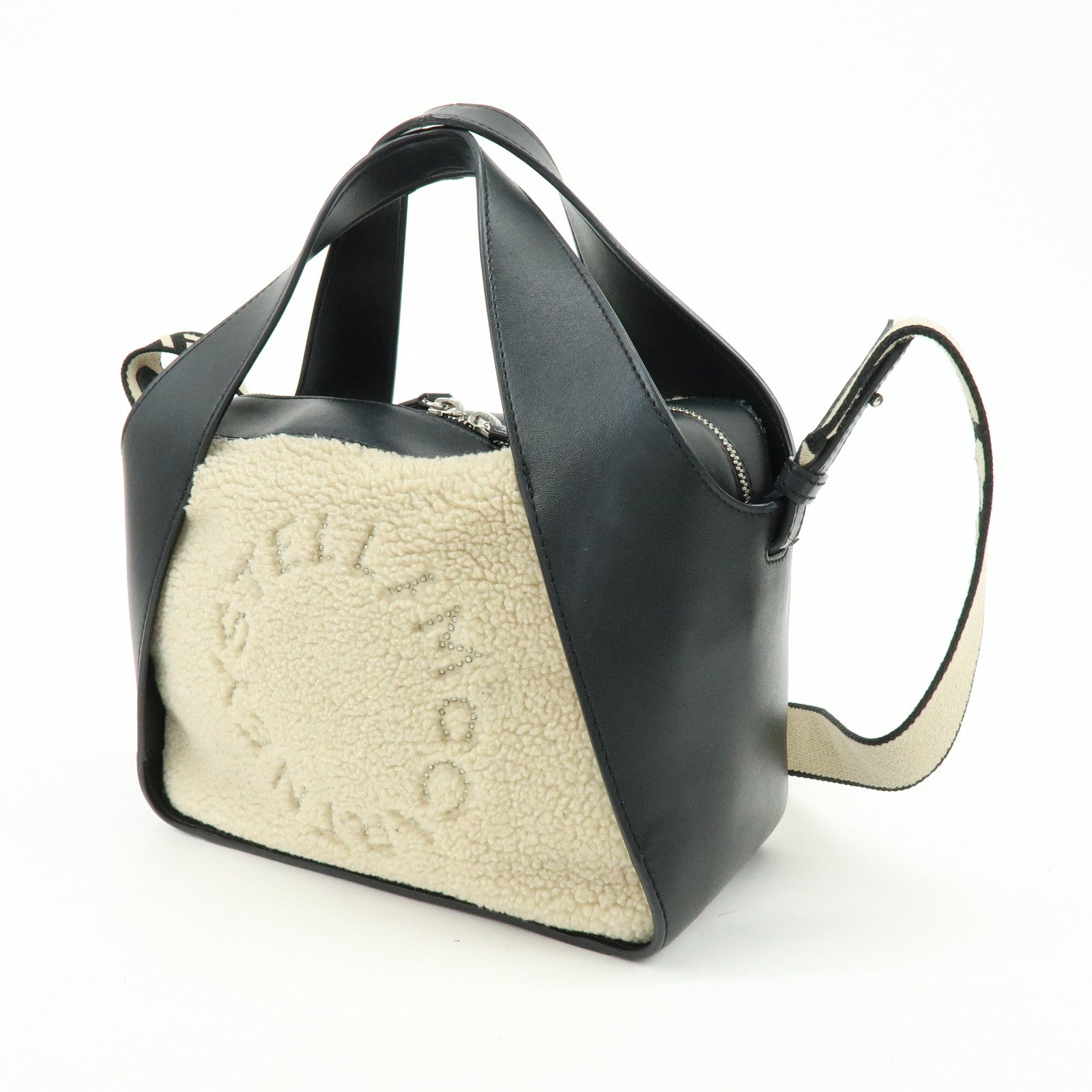 STELLA MCCARTNEY Alter Nappa Faux Shearling Shoulder Crossbody Bag