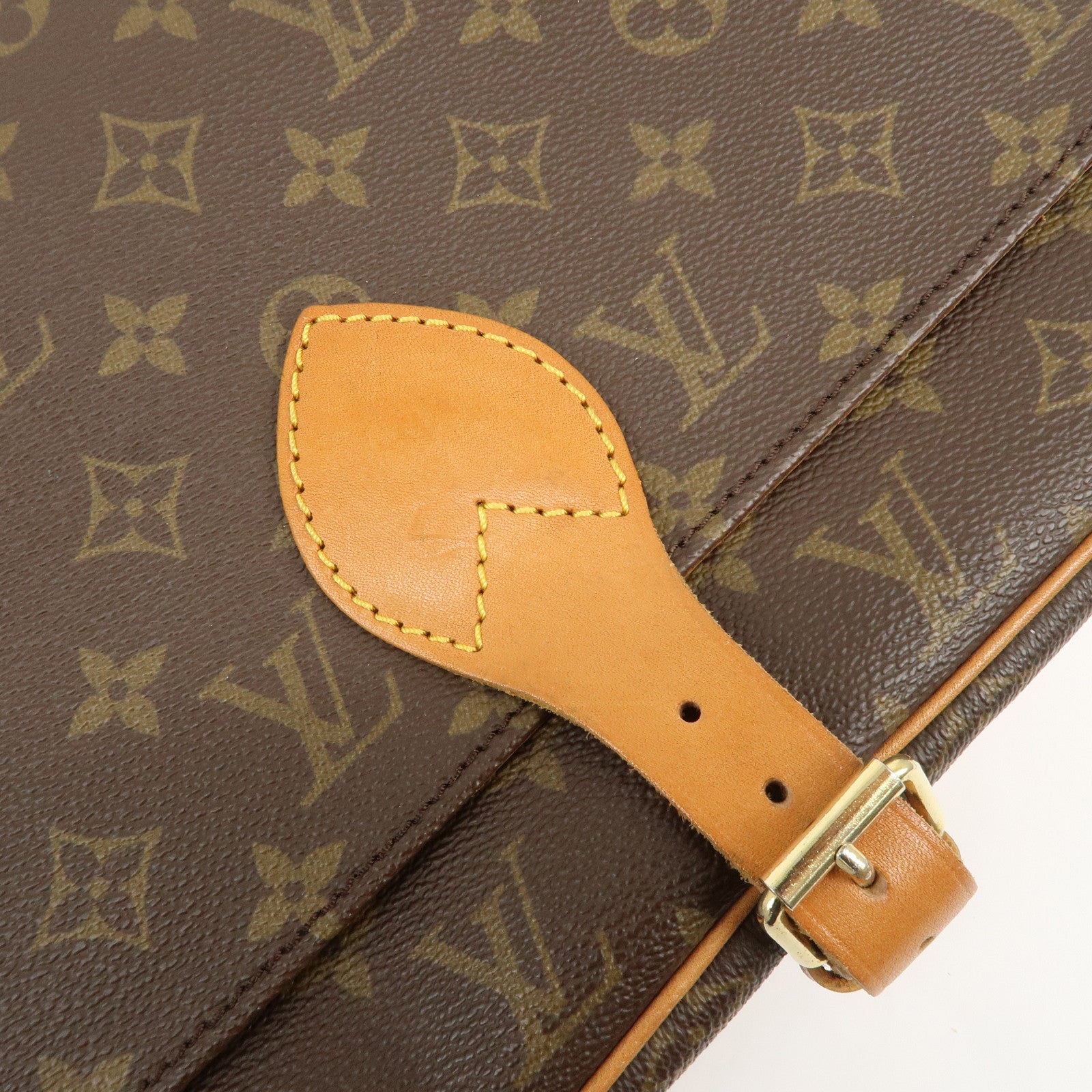 Louis Vuitton Monogram Cartouchiere GM Crossbody Bag Brown M51252