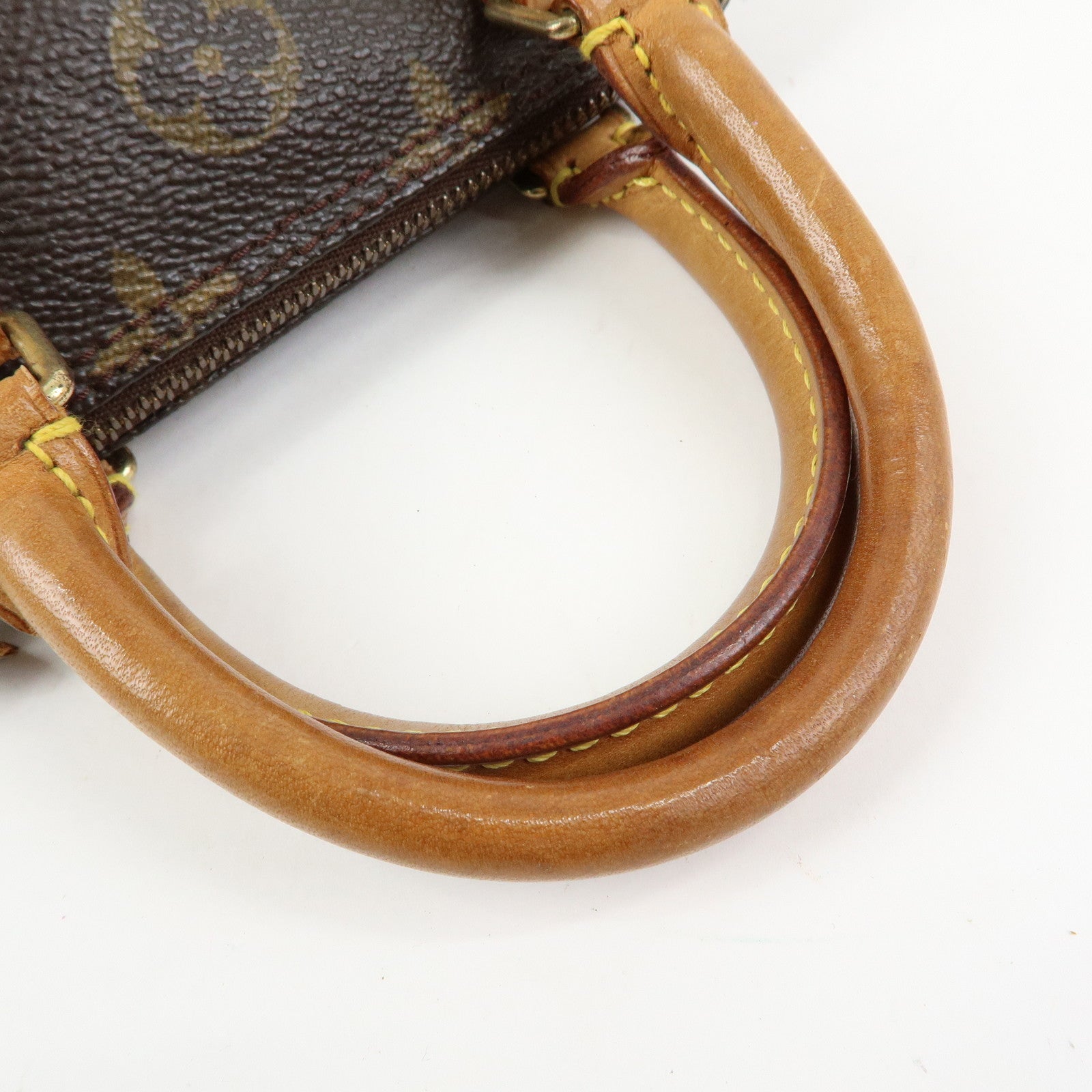 Louis Vuitton Monogram Mini Speedy Hand Bag Brown M41534