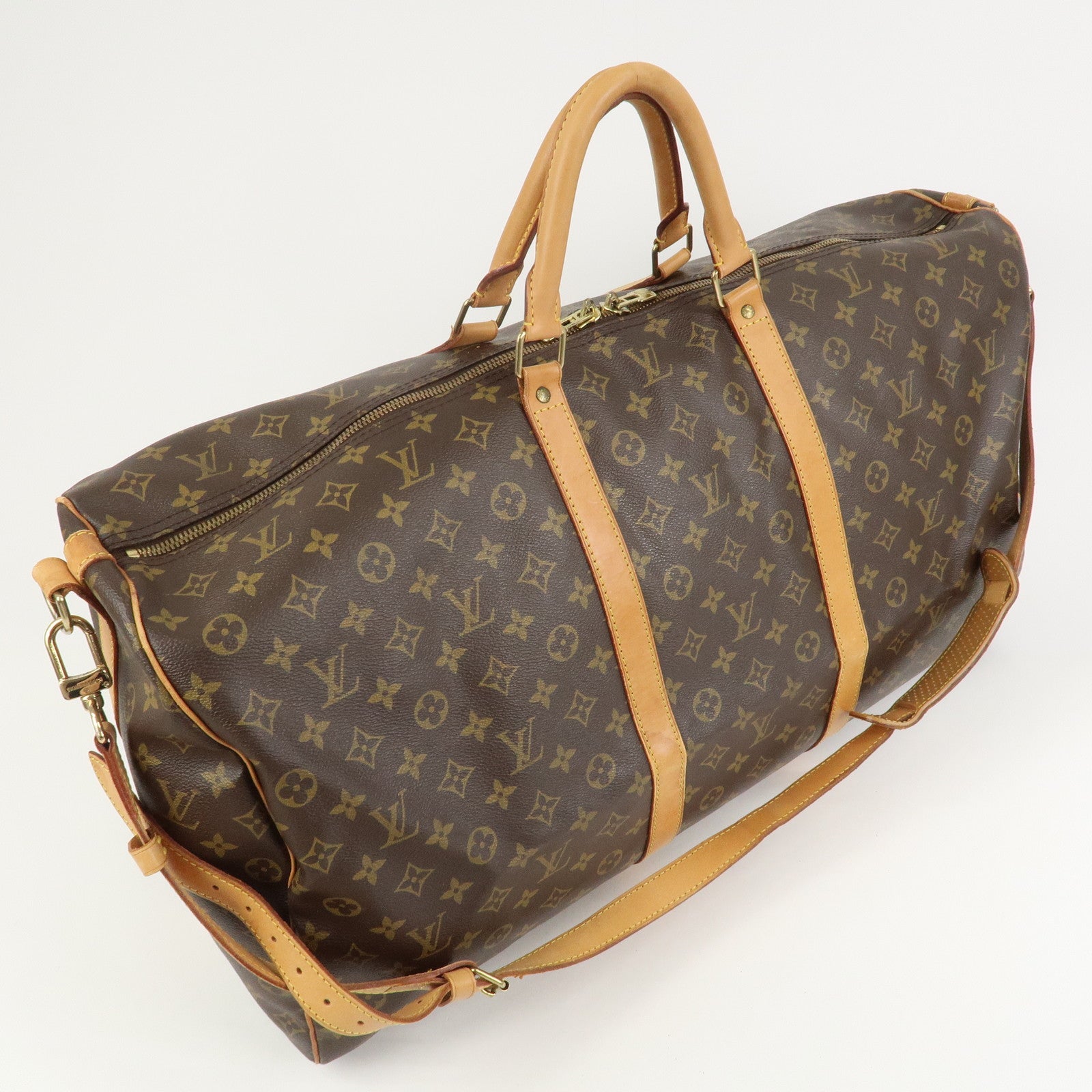 Louis Vuitton Monogram Keep All Bandouliere 60 Boston Bag M41412
