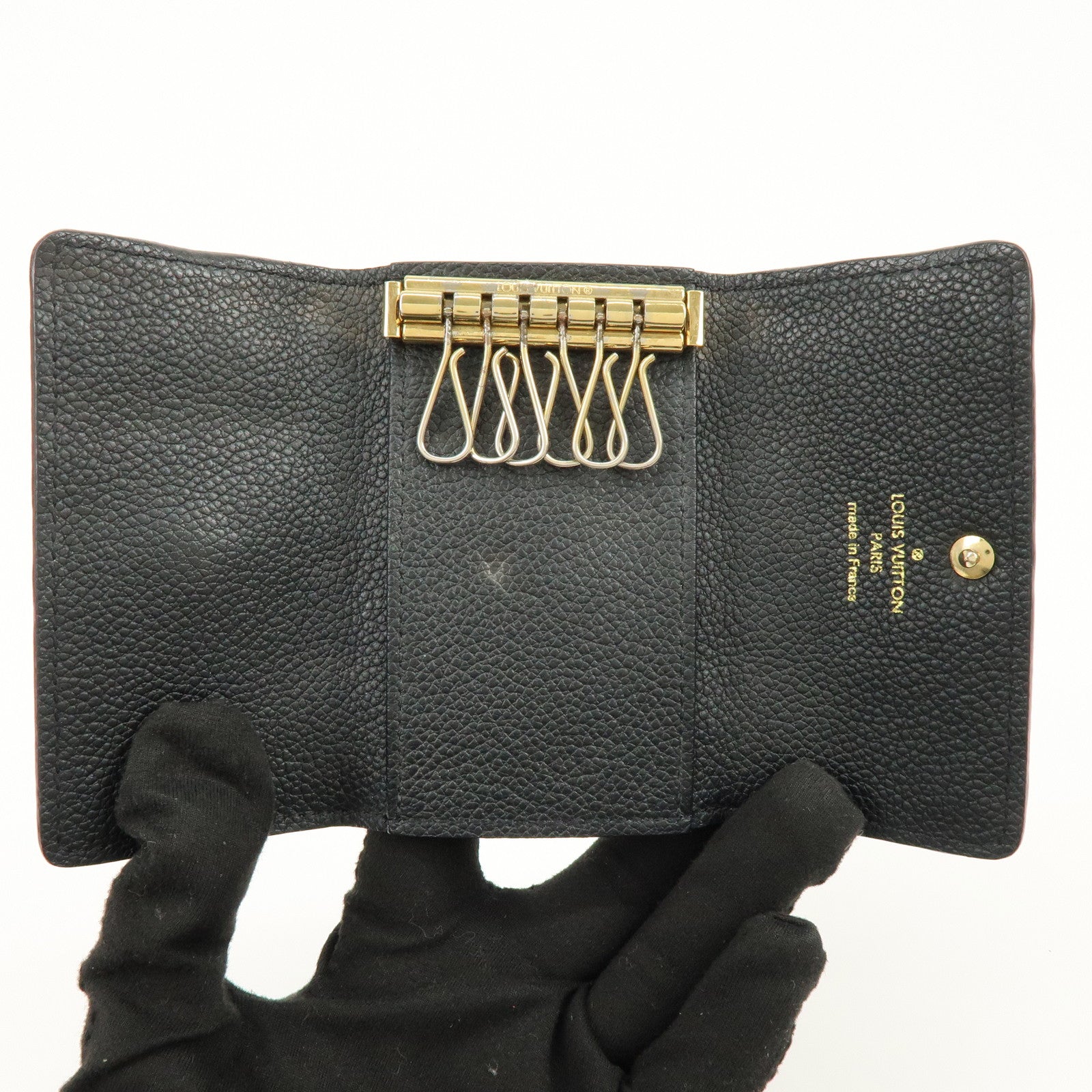 Louis Vuitton Monogram Empreinte Multiclés 6 Key Case Noir M64421