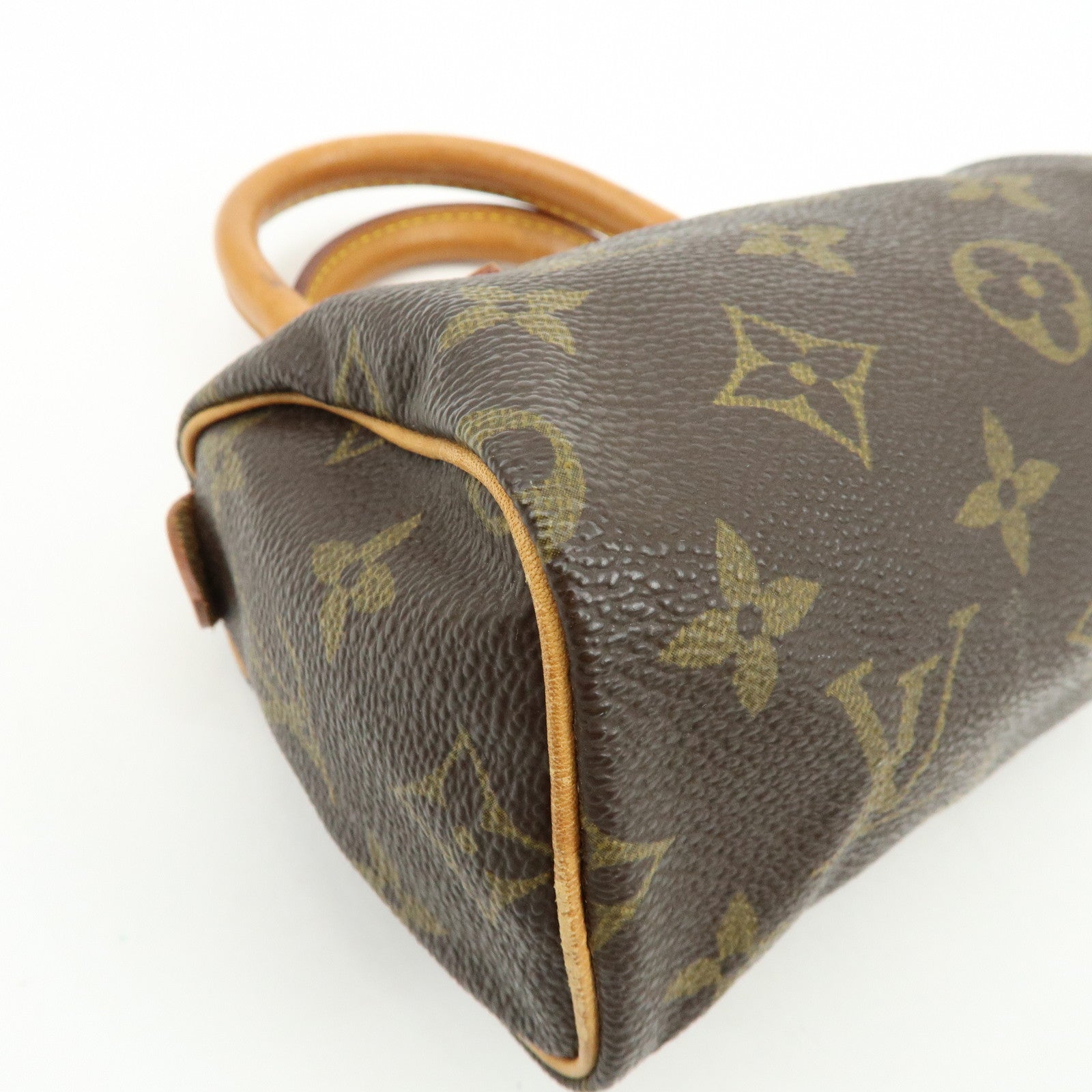 Louis Vuitton Monogram Mini Speedy Hand Bag Brown M41534