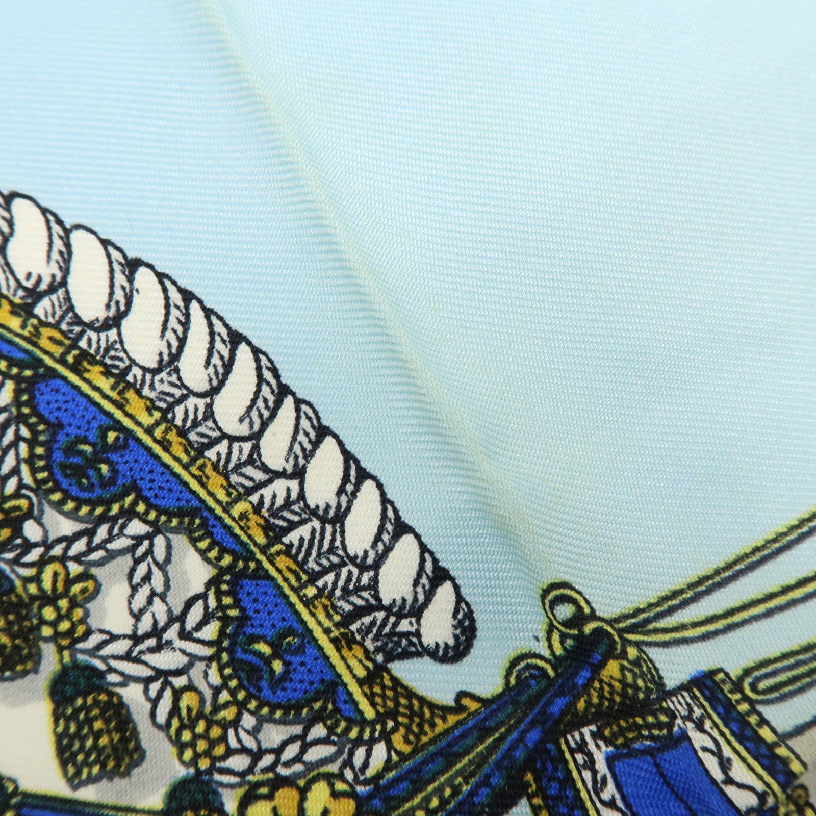 HERMES Carre 90 Silk 100% Scarf GRAND APPARAT Navy Multi Color