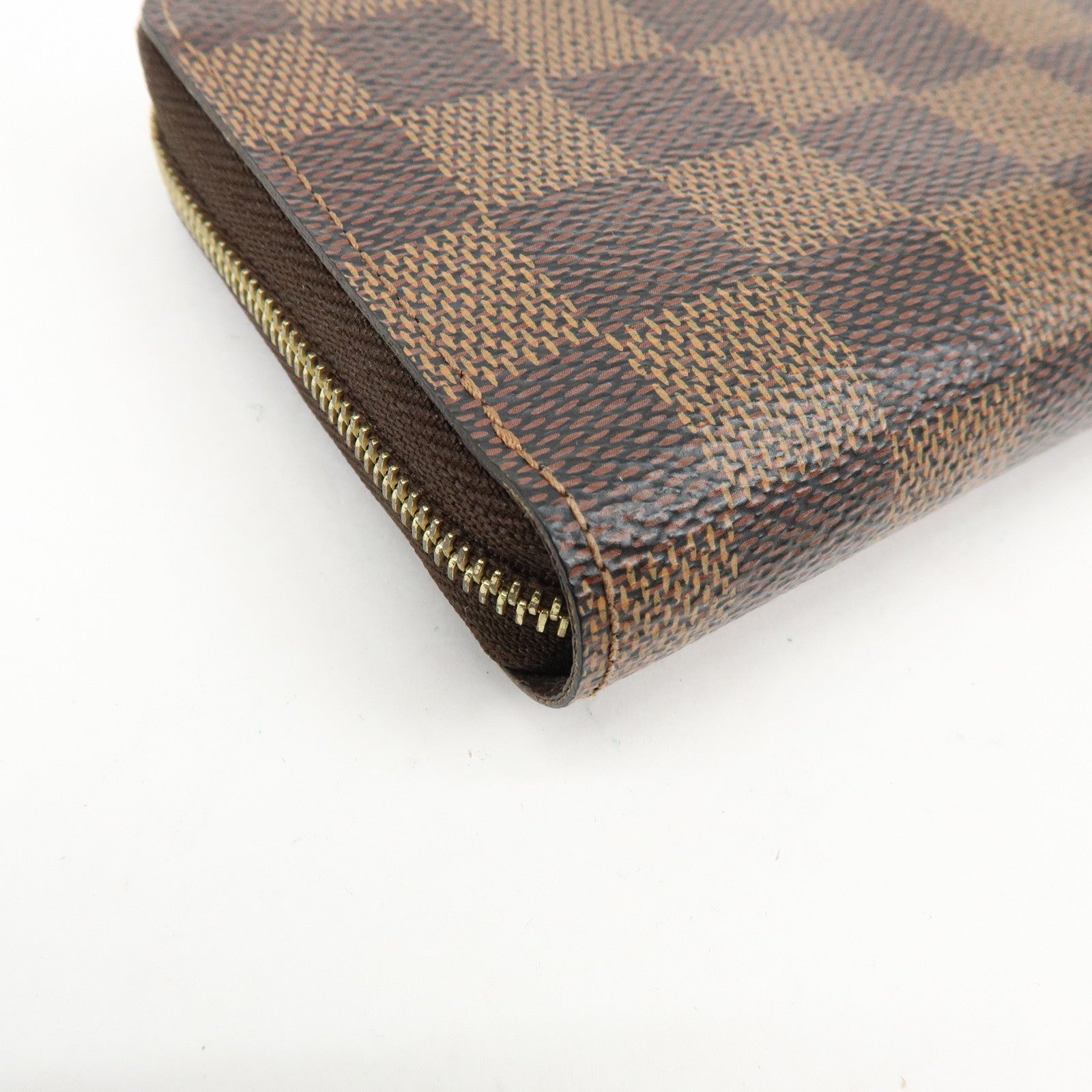 Louis Vuitton Damier Zippy Coin Case Wallet Brown N63070