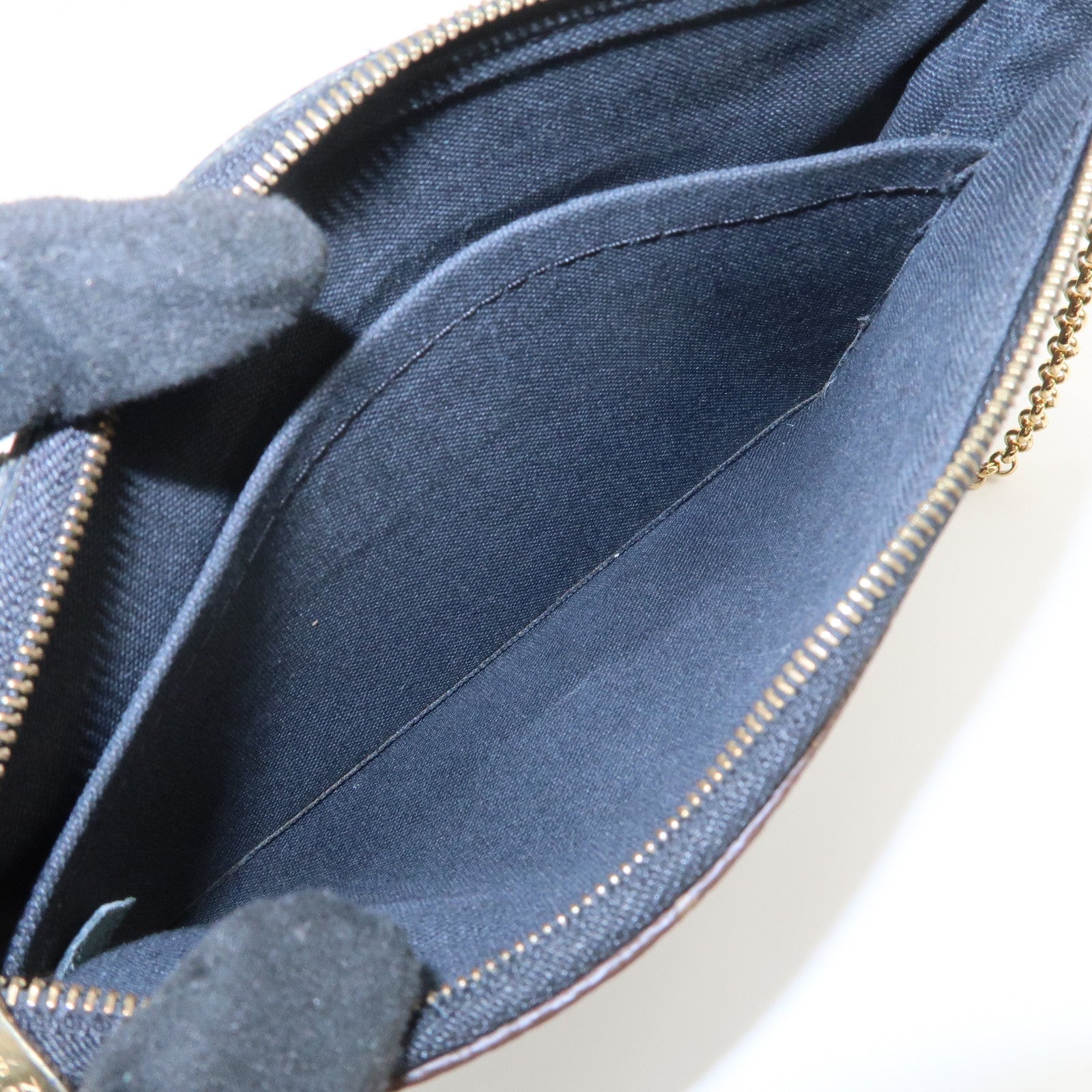 Louis Vuitton Monogram Pallas Clutch 2Way Shoulder Bag Noir M41639