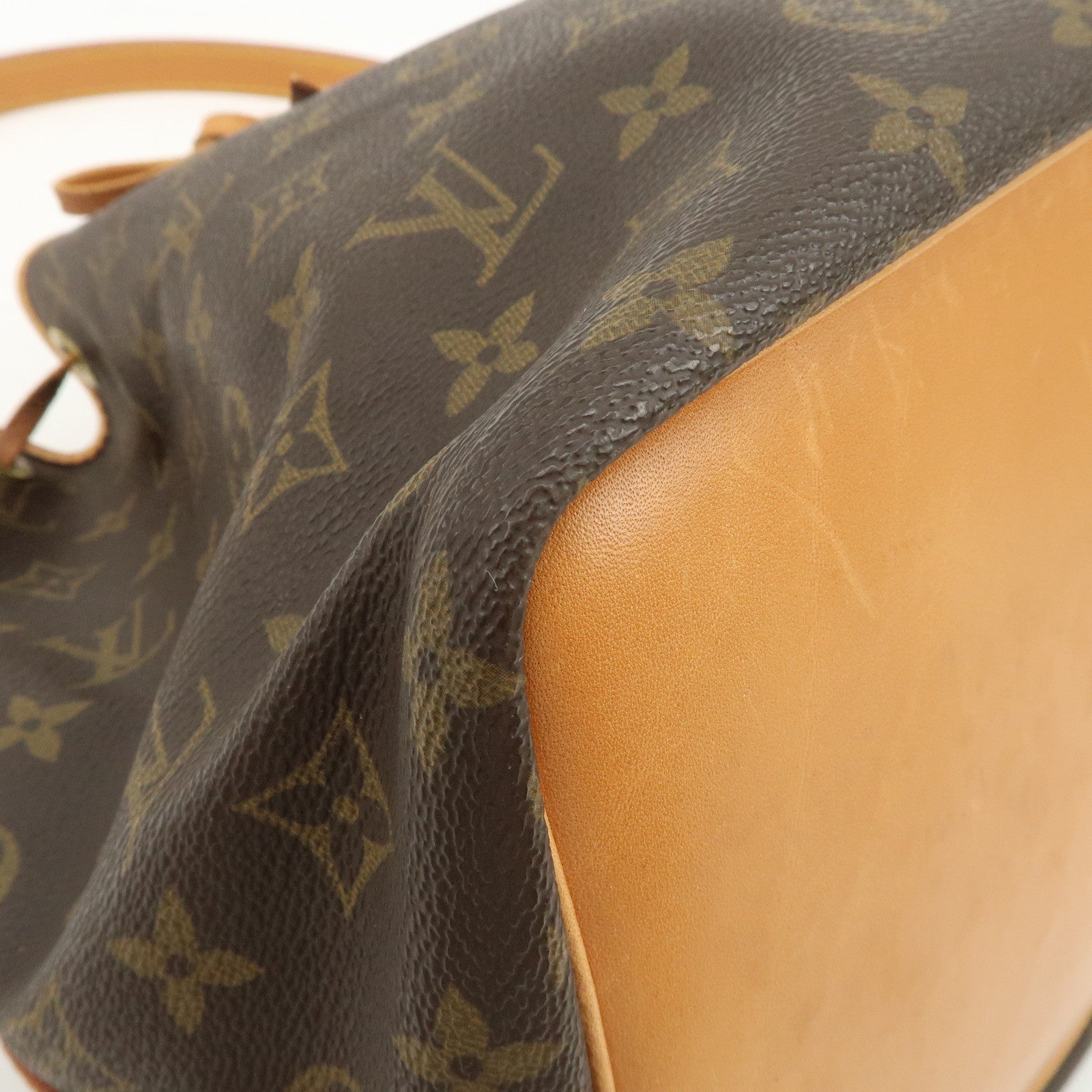 Louis Vuitton Monogram Petit Noe Shoulder Bag Brown M42226