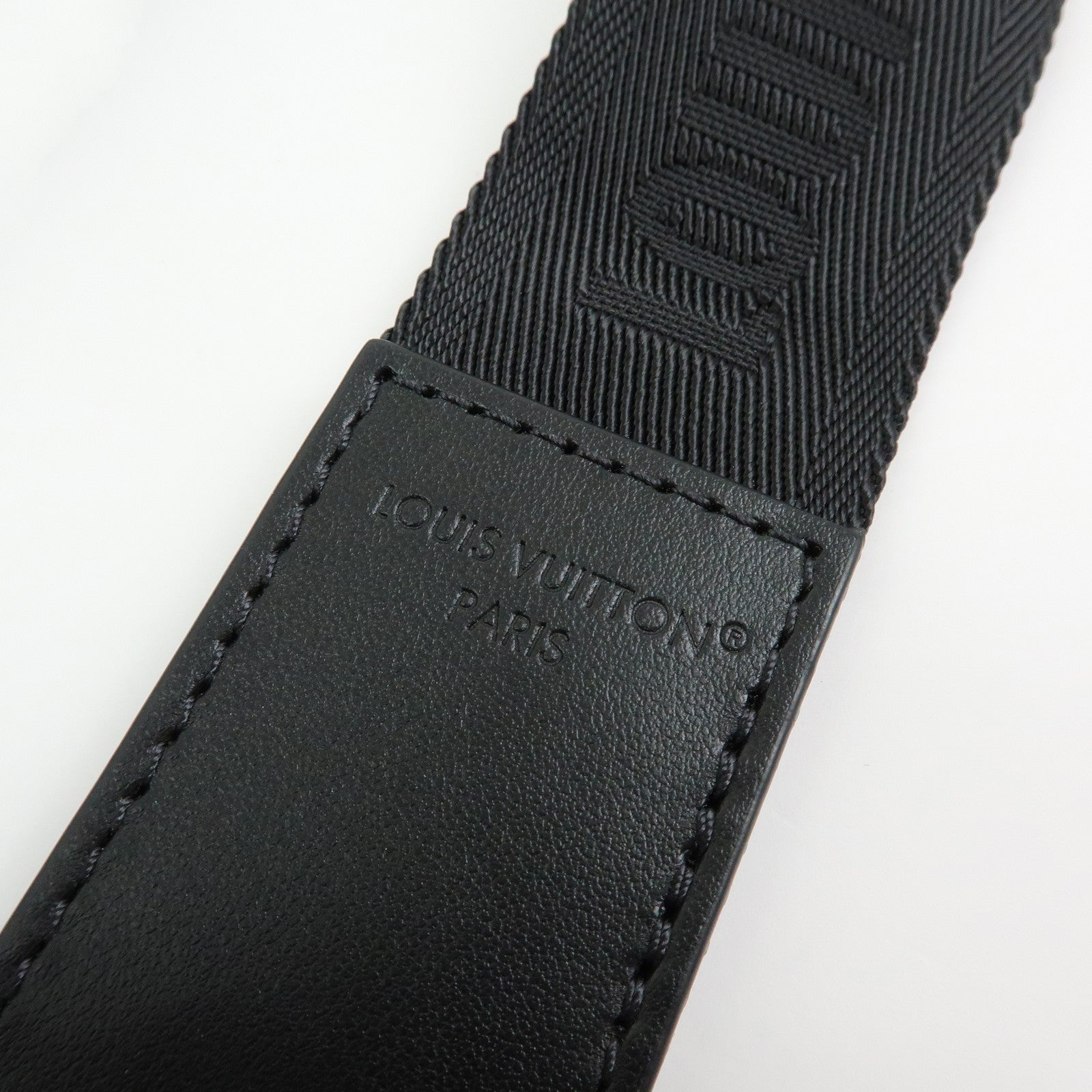 Louis Vuitton Canvas Leather Adjustable Shoulder Strap Black