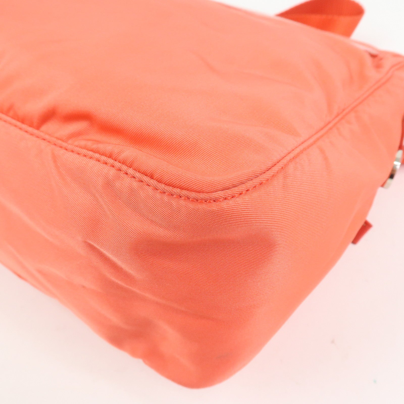 PRADA Triangle Logo Nylon Leather Shoulder Bag Crossbody Bag BT8994