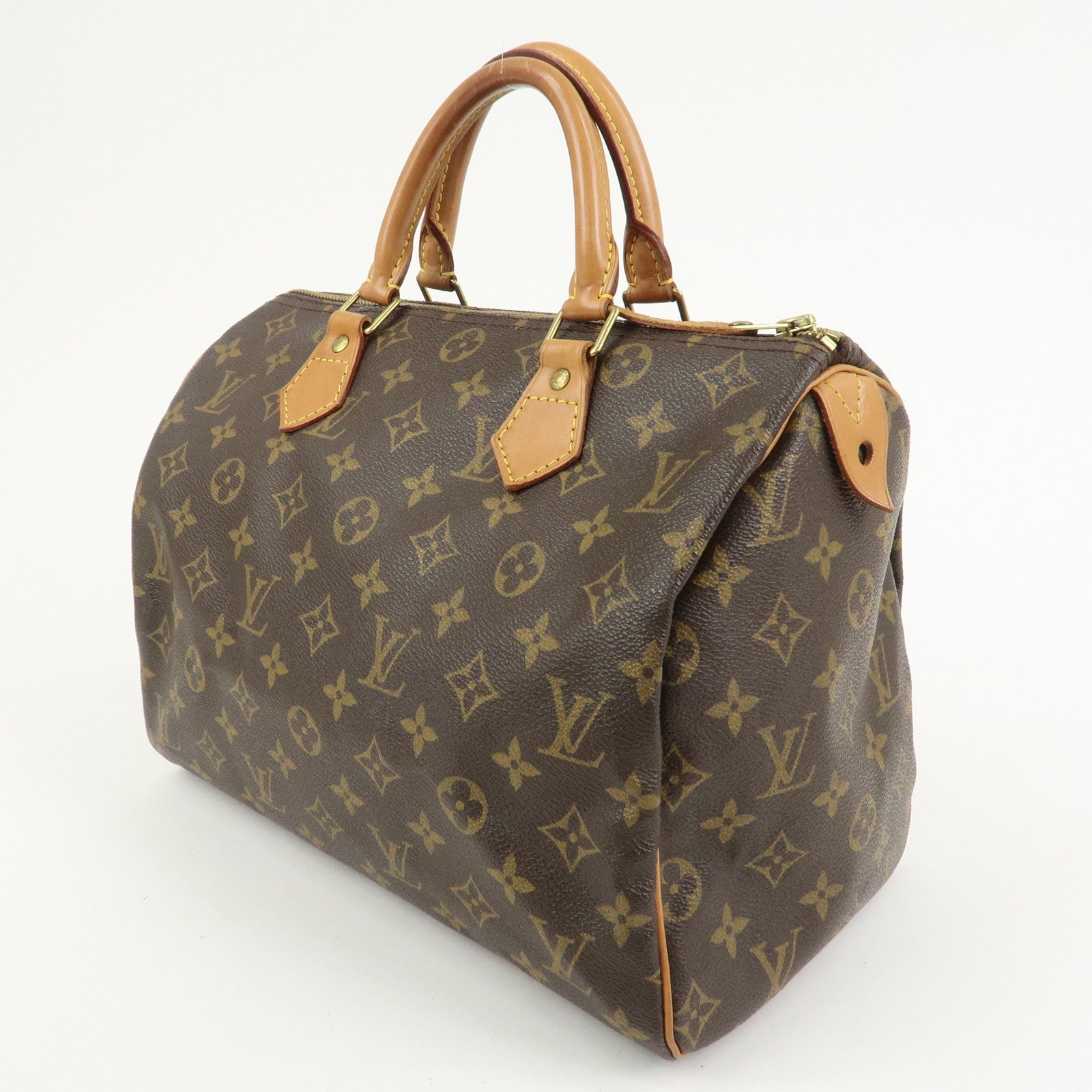 Louis Vuitton Monogram Speedy 30 Boston Bag Hand Bag Brown M41526