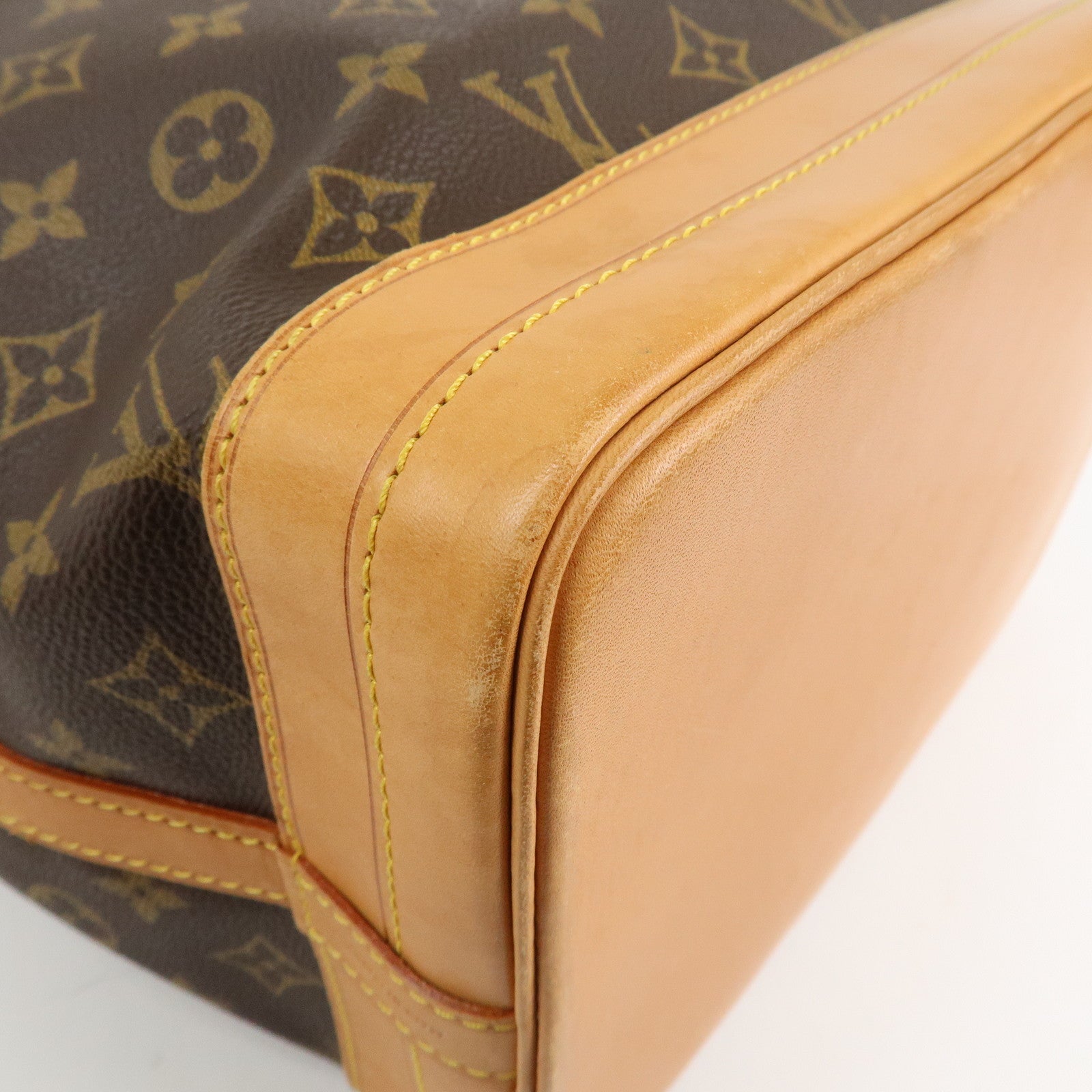Louis Vuitton Monogram Noe Shoulder Bag Hand Bag Brown M42224 Used