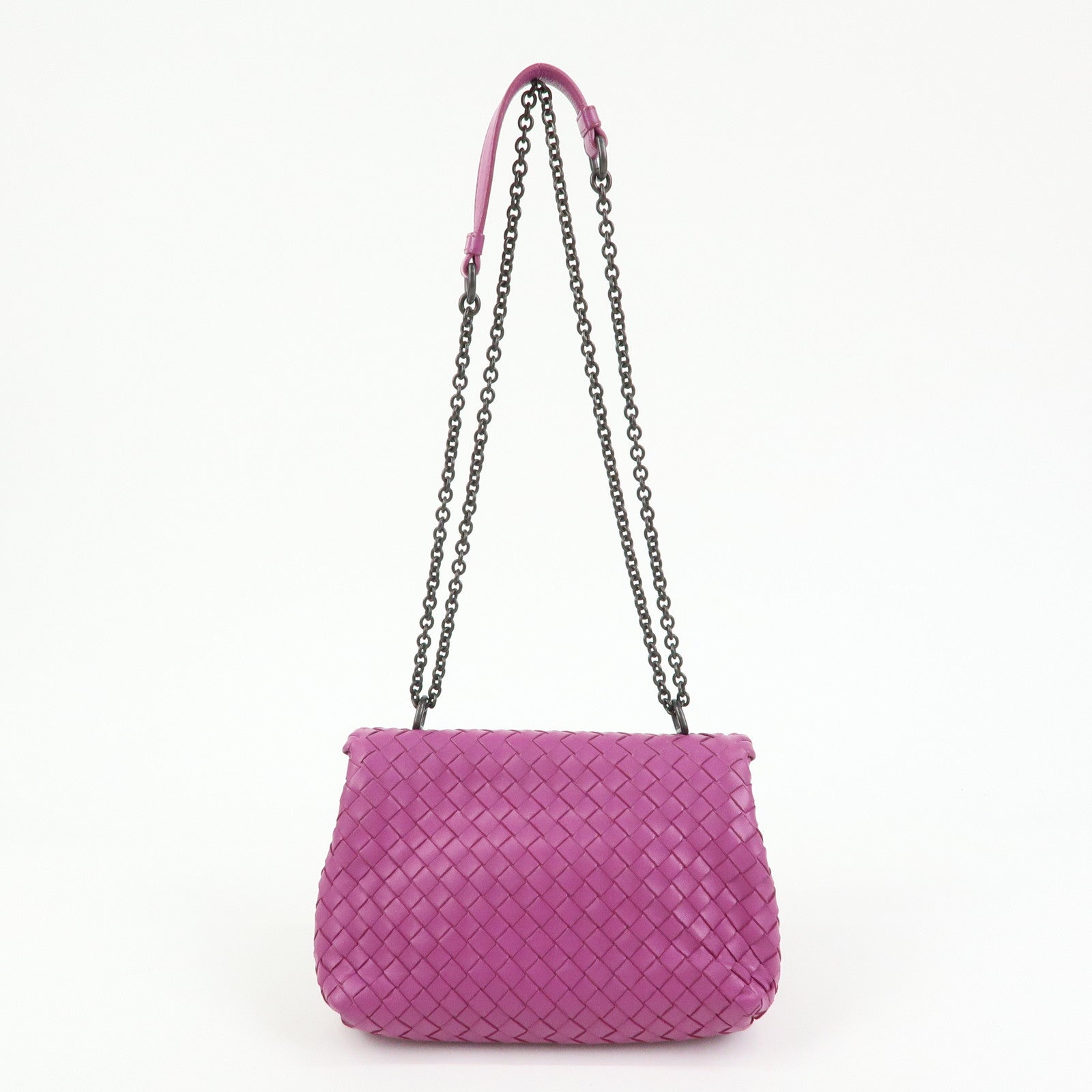 BOTTEGA VENETA Intrecciato Olimpia Leather Shoulder Bag 353258