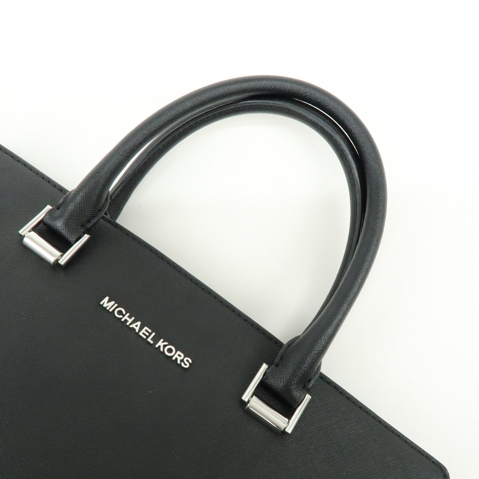 MICHAEL KORS Leather 2Way Bag Hand Bag Shoulder Bag Black