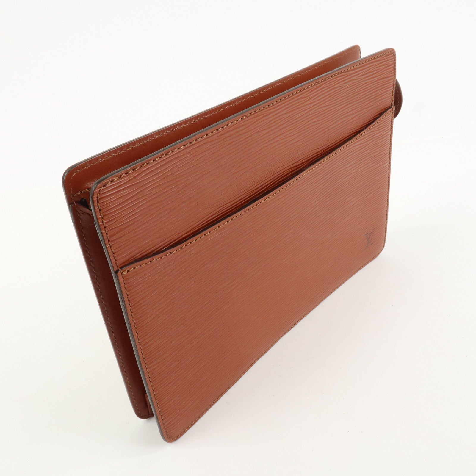 Louis Vuitton Epi Pochette Homme Clutch Bag Kenya Brown M52523