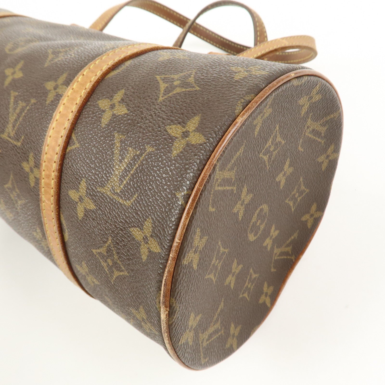 Louis Vuitton Monogram Papillon 30 Hand Bag Brown M51385