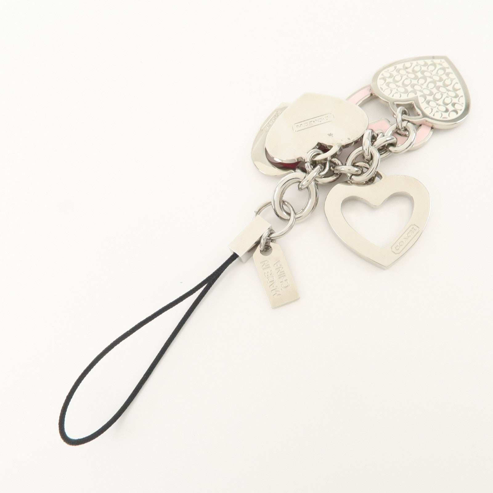 COACH Set Of 3 Bag Charm Key Charm Metal Multicolor Fruits