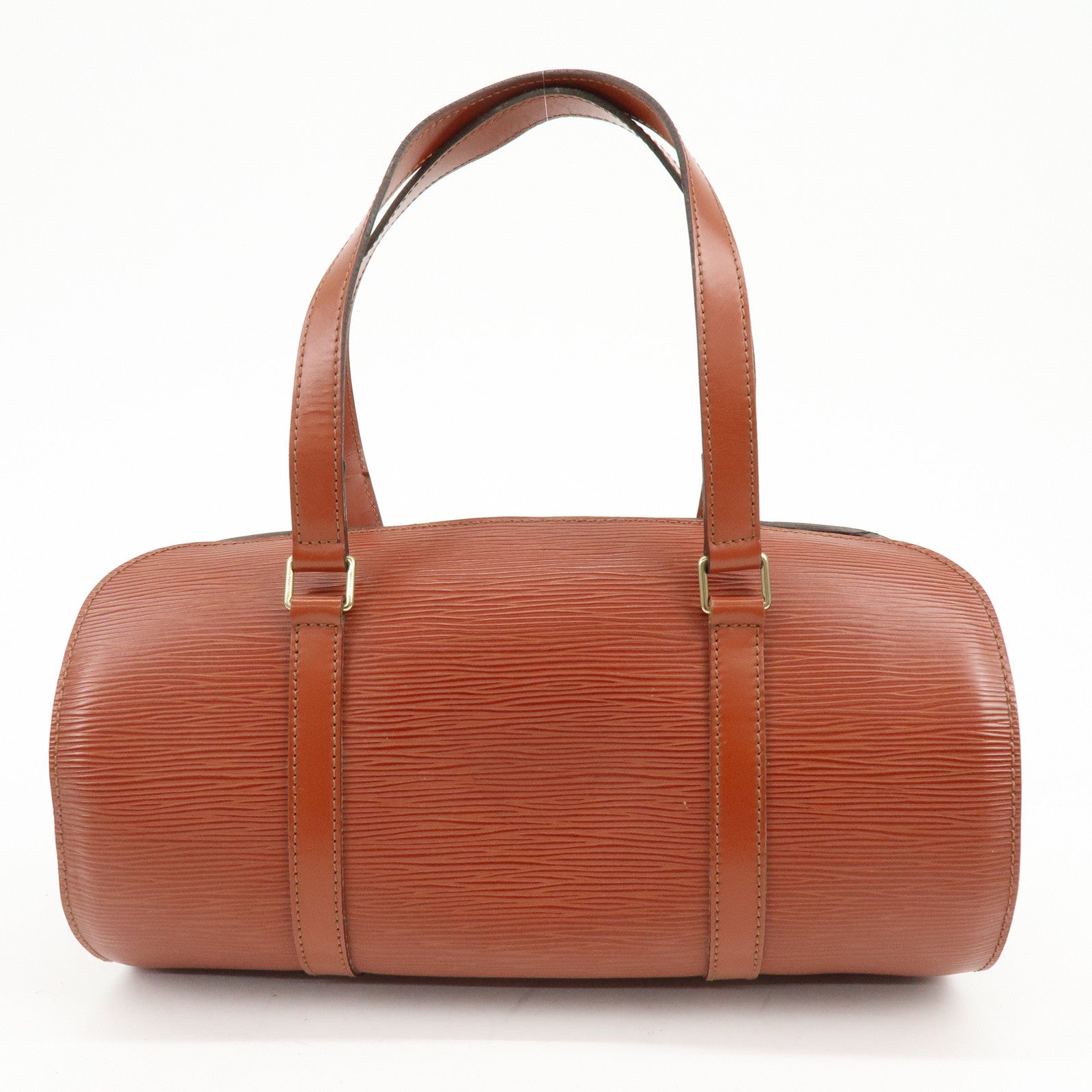 Louis Vuitton Epi Soufflot Leather Hand Bag Kenya Brown M52223