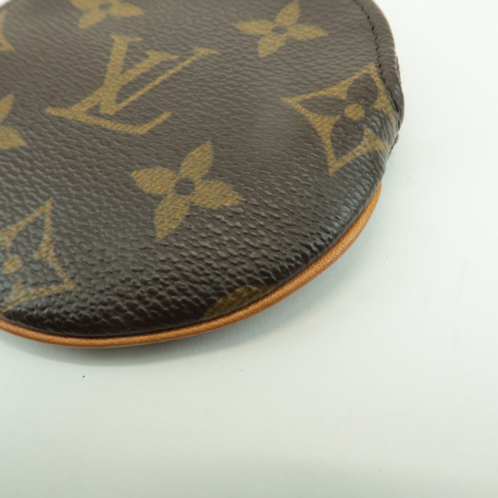 Louis Vuitton Monogram Porte Monnaie Rond Coin Case M61926 Used