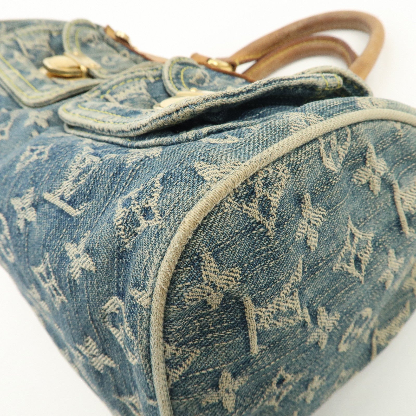 Louis Vuitton Monogram Denim Neo Speedy Boston Bag Blue M95019