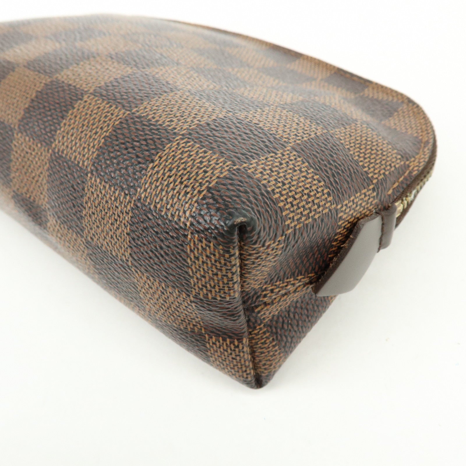 Louis Vuitton Damier Pochette Cosmetic PM Pouch Brown N47516