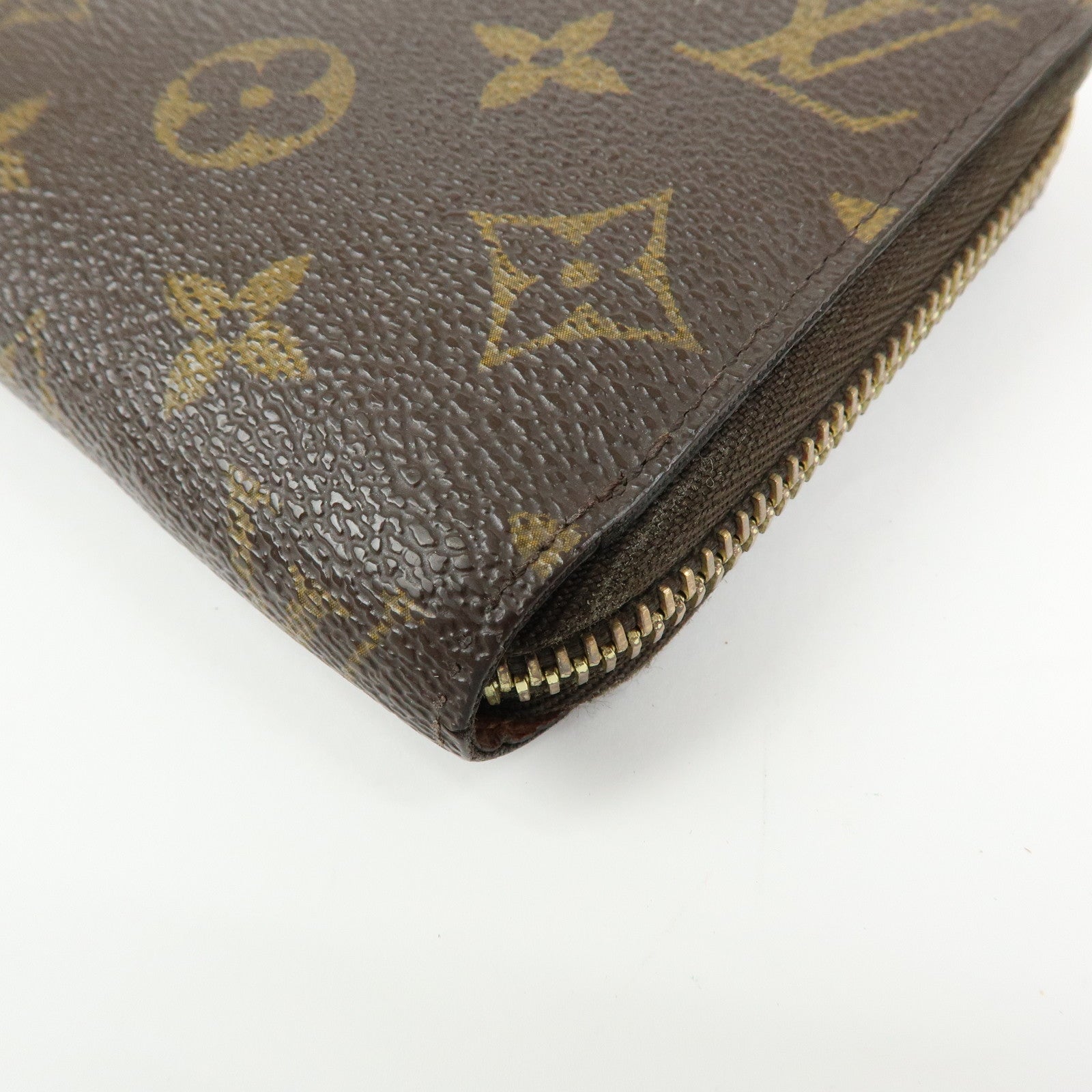Louis Vuitton Monogram Canvas Zippy Wallet Long Wallet Brown M42616