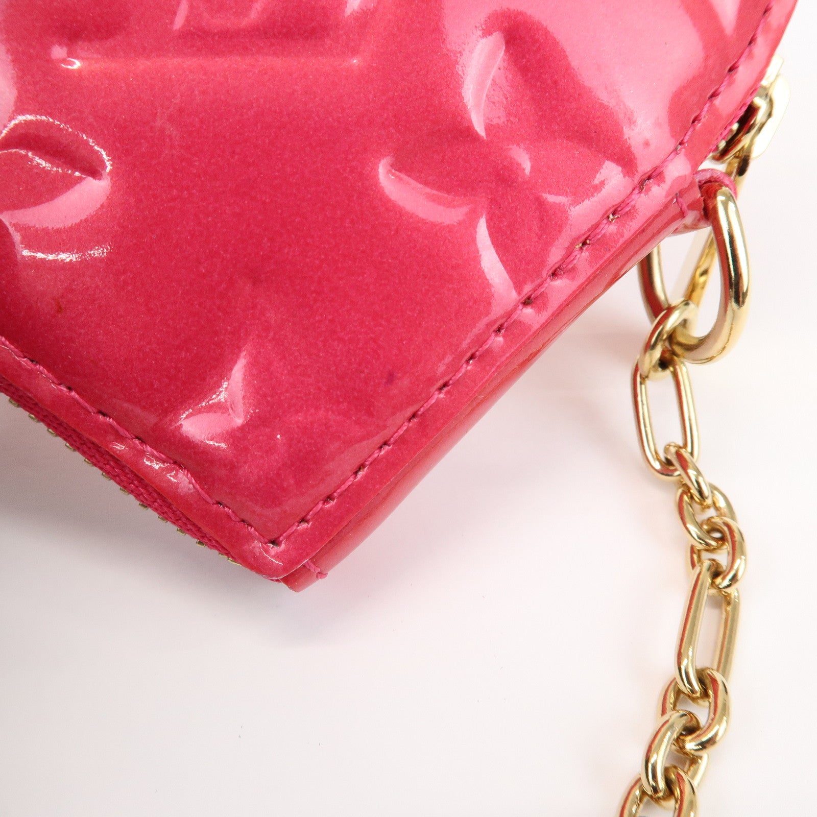 Louis Vuitton Monogram Vernis Porte Monnaie Coeur Coin Case M93657