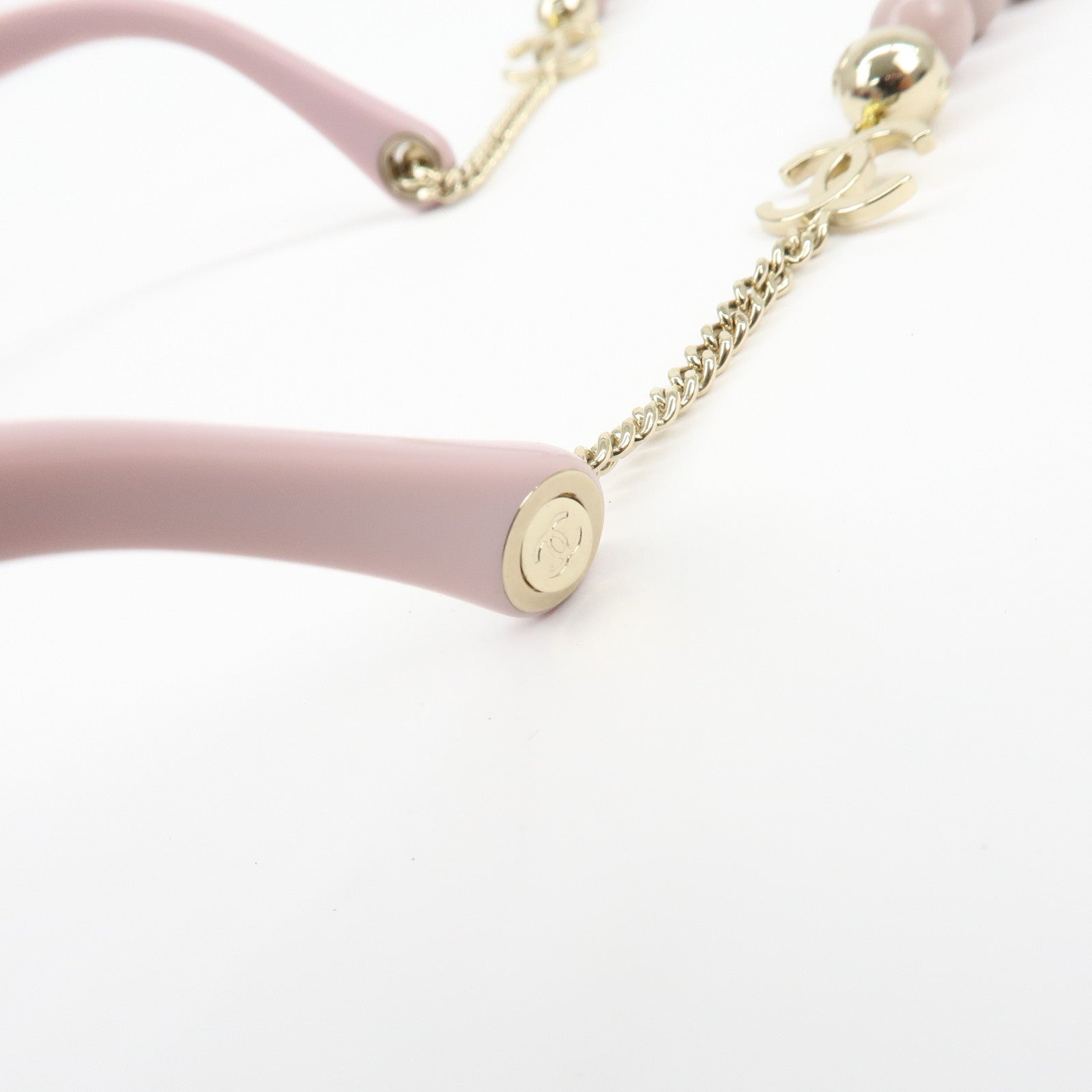 CHANEL COCO Mark Plastic Sunglasses Pink c.1721/8H 140 2N 5487 A
