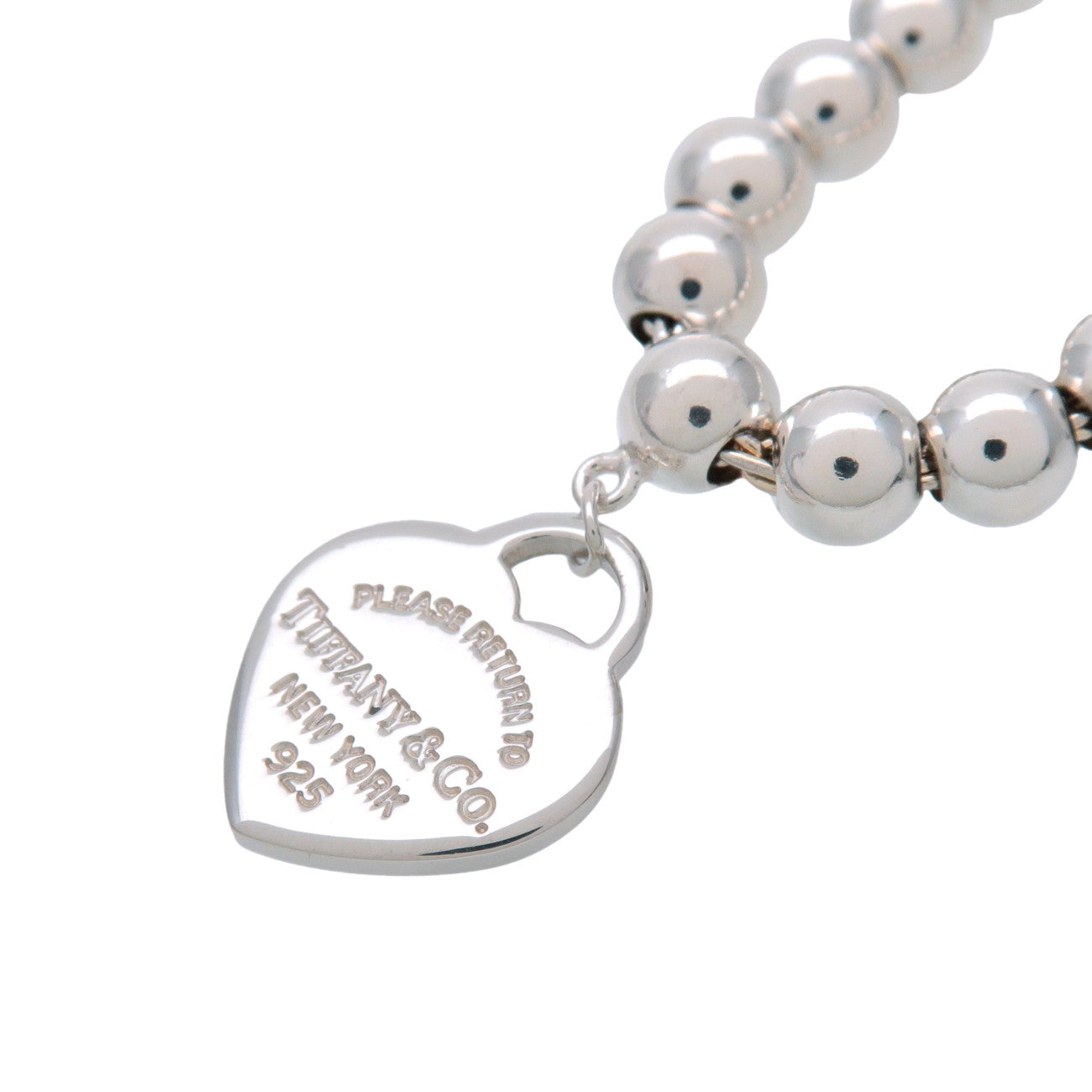 Tiffany & Co Return to Tiffany Mini Heart Tag Beads Bracelet SV925