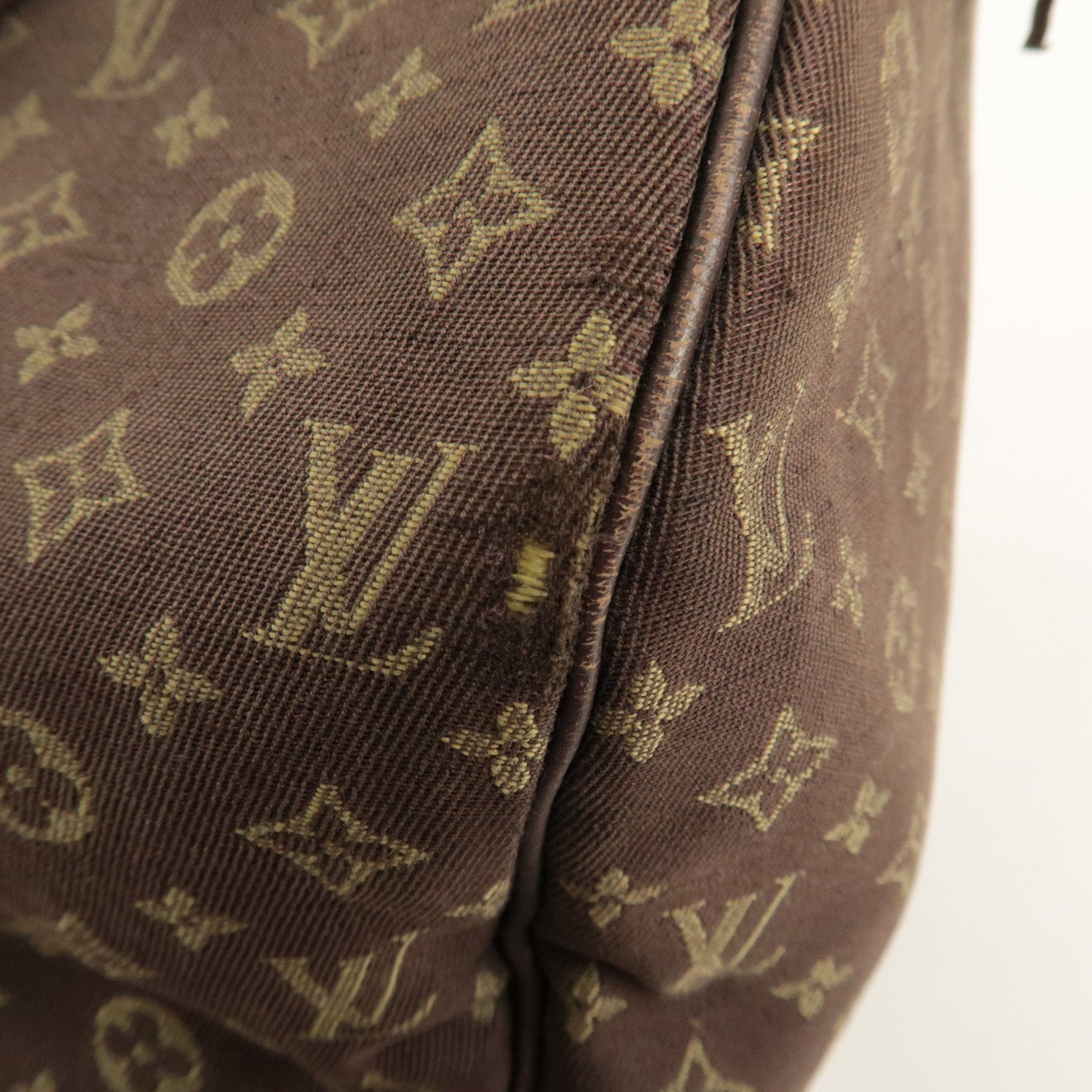 Louis Vuitton Monogram Mini Lin Speedy 30 Boston Bag Ebene M95224