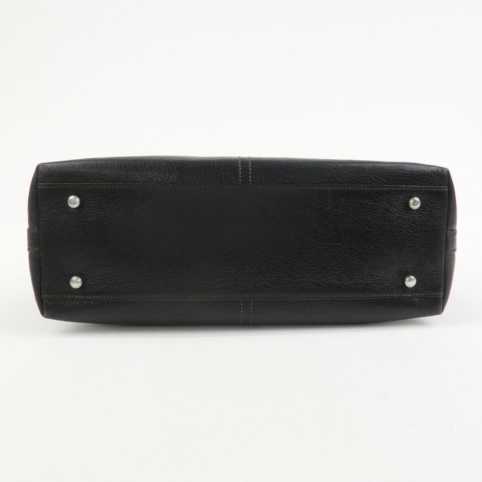 Cartier Marcello Leather Hand Bag Tote Bag Black