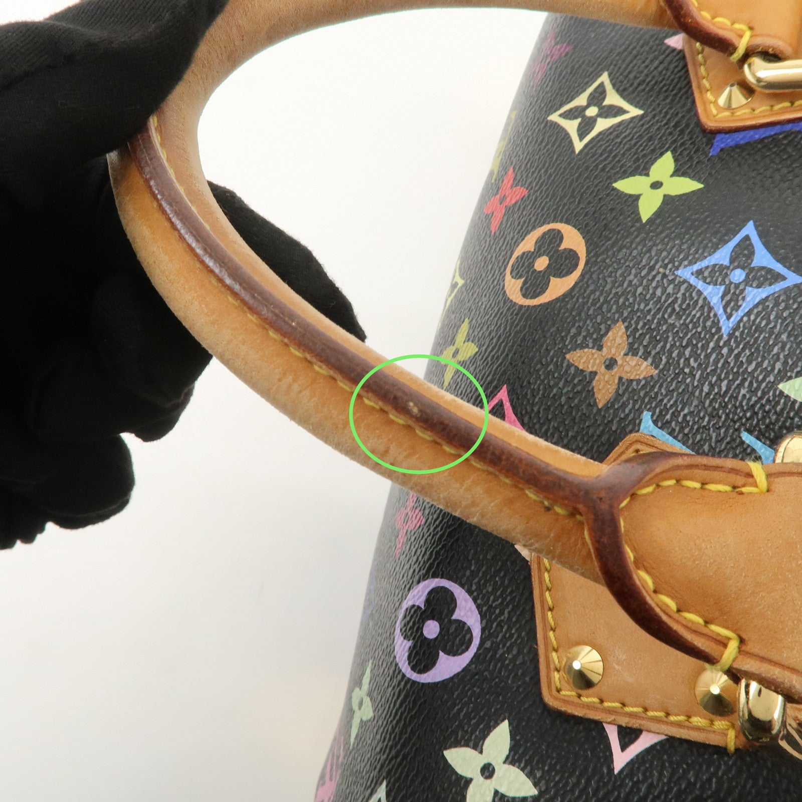 Louis Vuitton Monogram Multicolor Speedy 30 Boston Bag Noir M92642