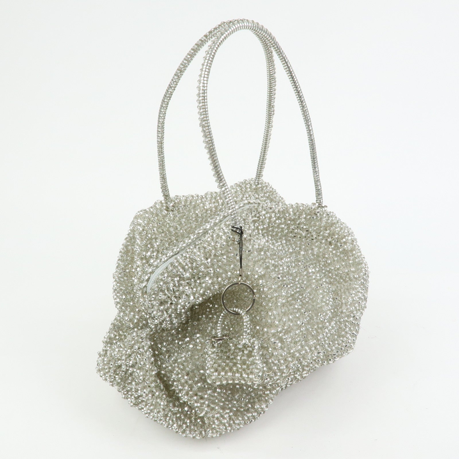 ANTEPRIMA PVC Wire Bag Hand Bag Shoulder Bag Mini Bag Charm Silver