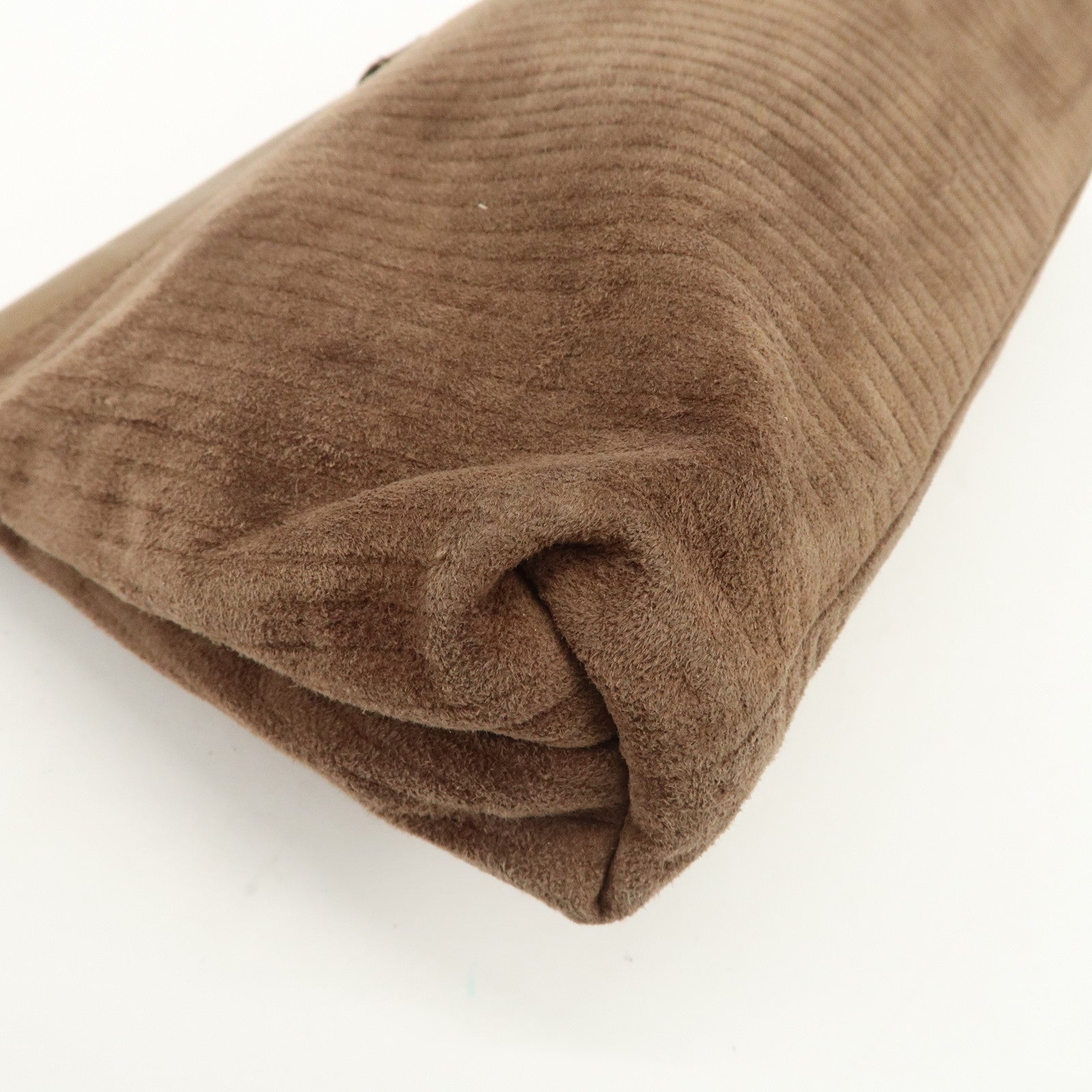 LOEWE Anagram Logo Suede Leather Clutch Bag Pouch Brown